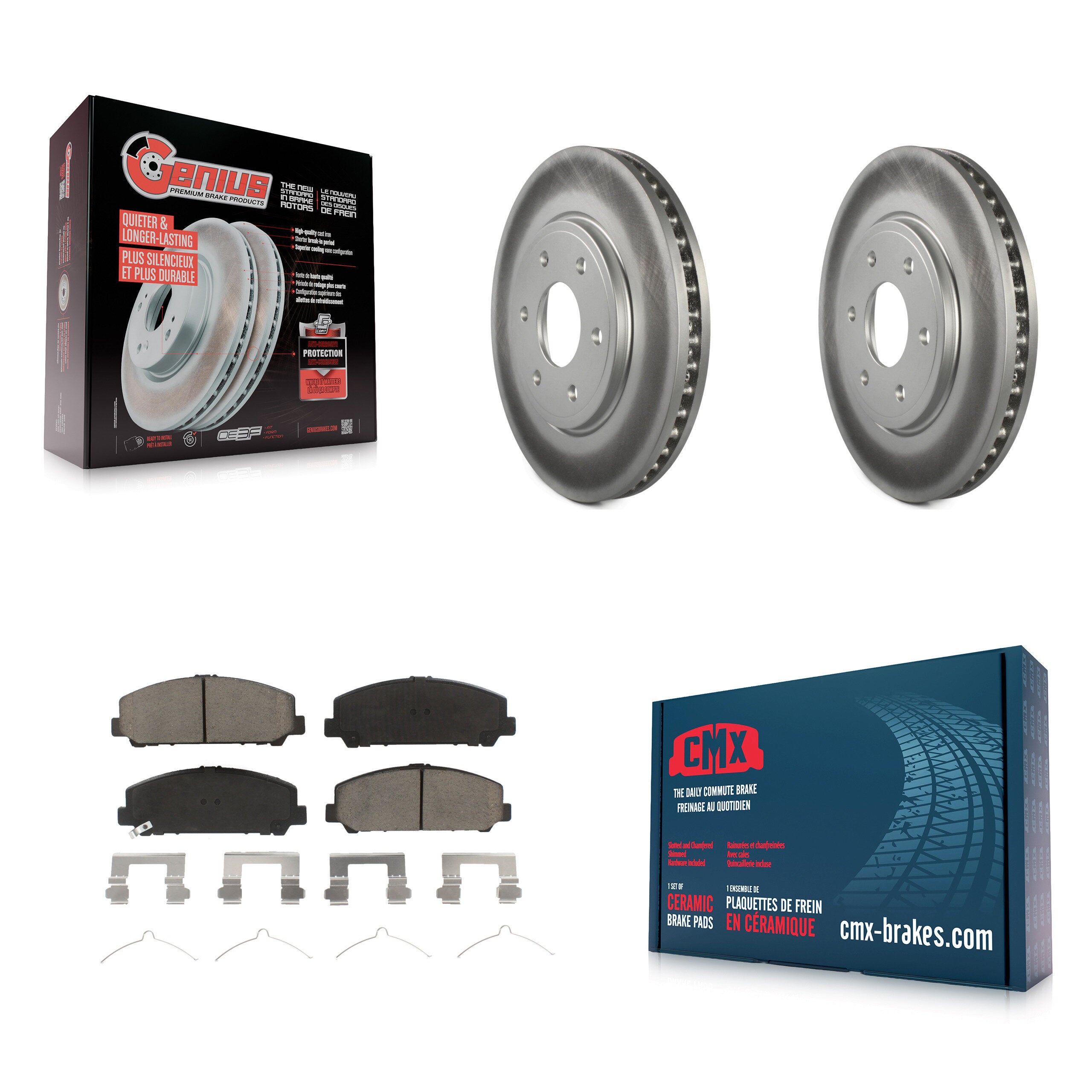 Transit Auto KGC-100203 Disc Brake Kit for 2011-2012 Suzuki Equator - Front