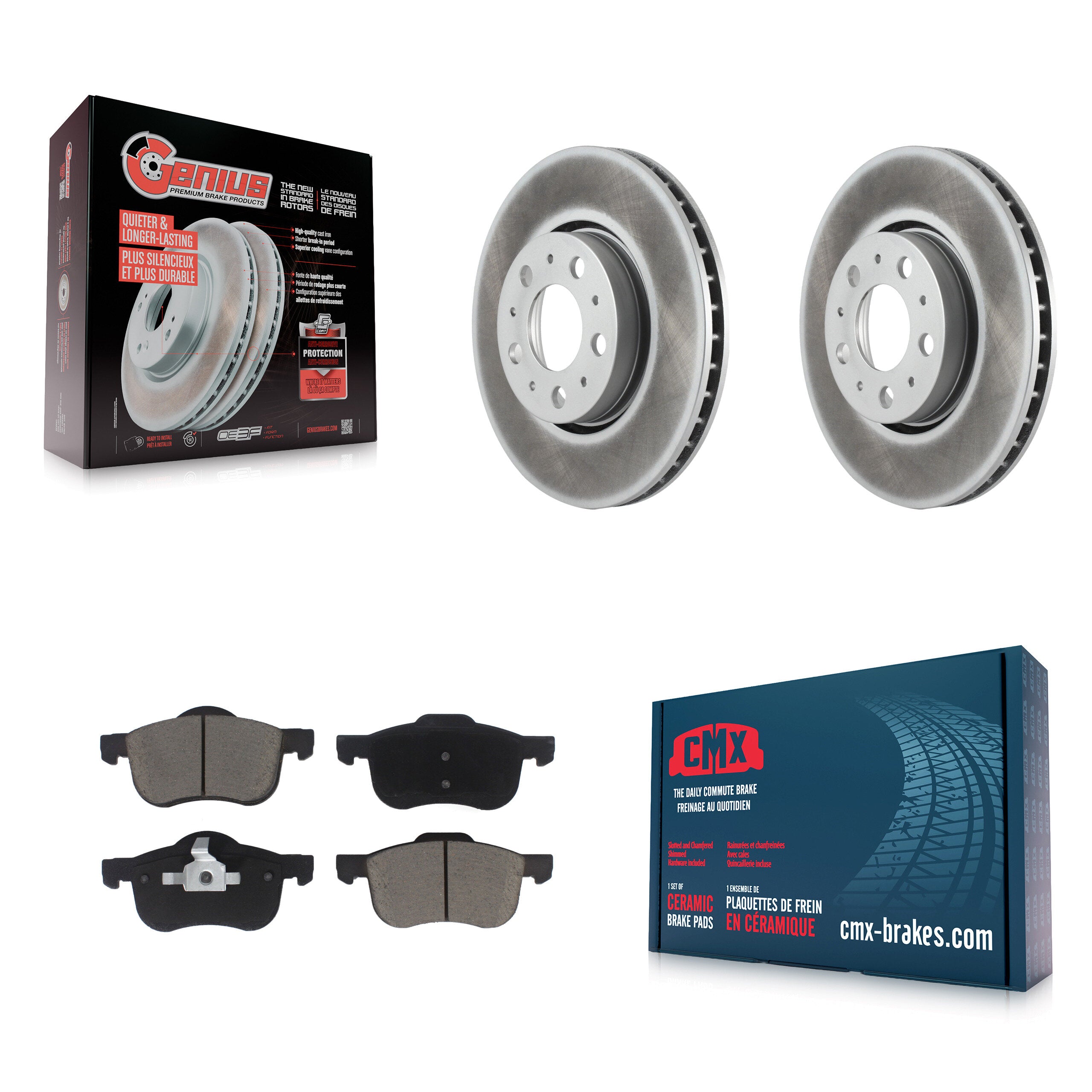 Transit Auto KGC-100208 Disc Brake Kit for 1999-2009 Volvo S60, Volvo S80 and More - Front
