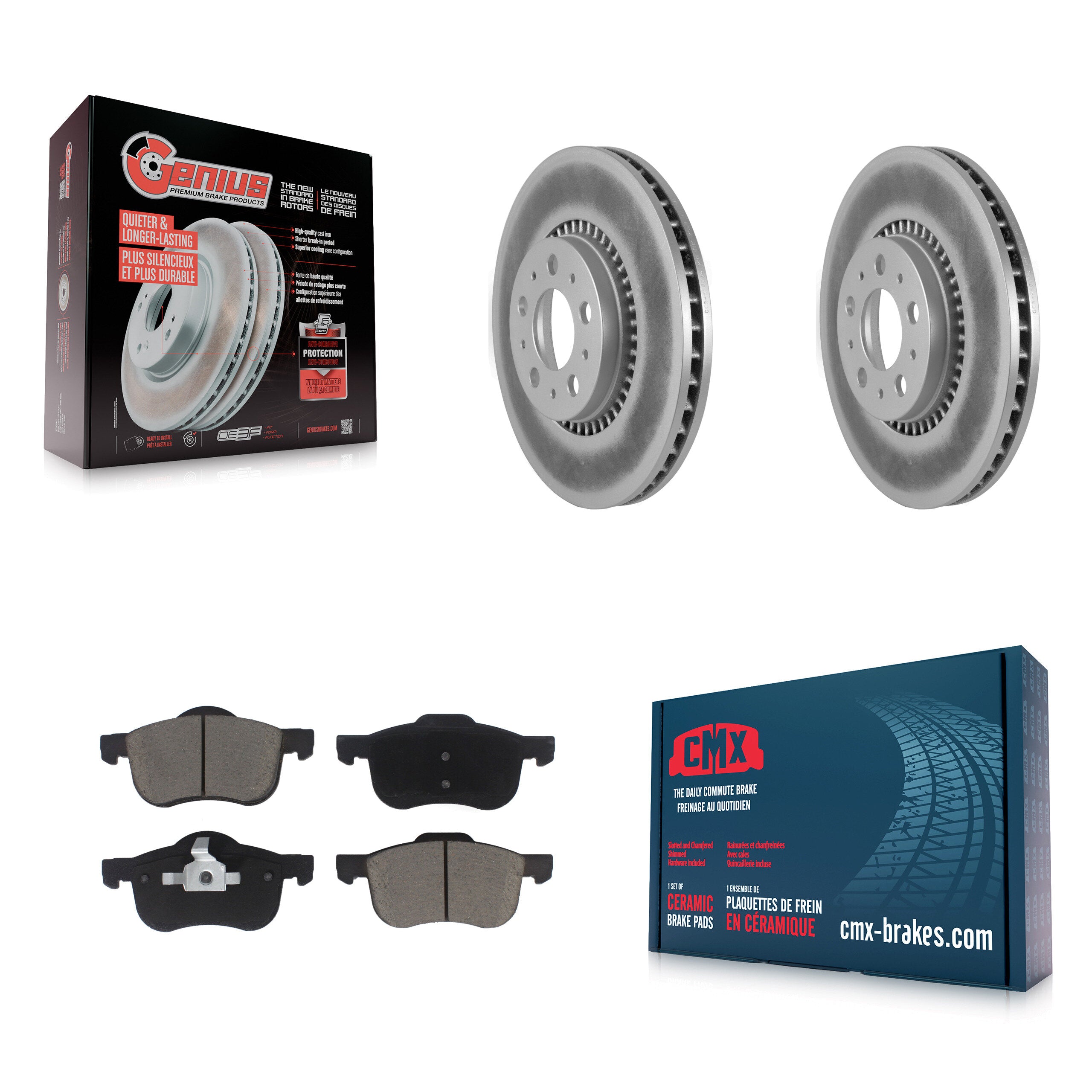 Transit Auto KGC-100209 Disc Brake Kit for 1999-2009 Volvo S60, Volvo V70 and More - Front