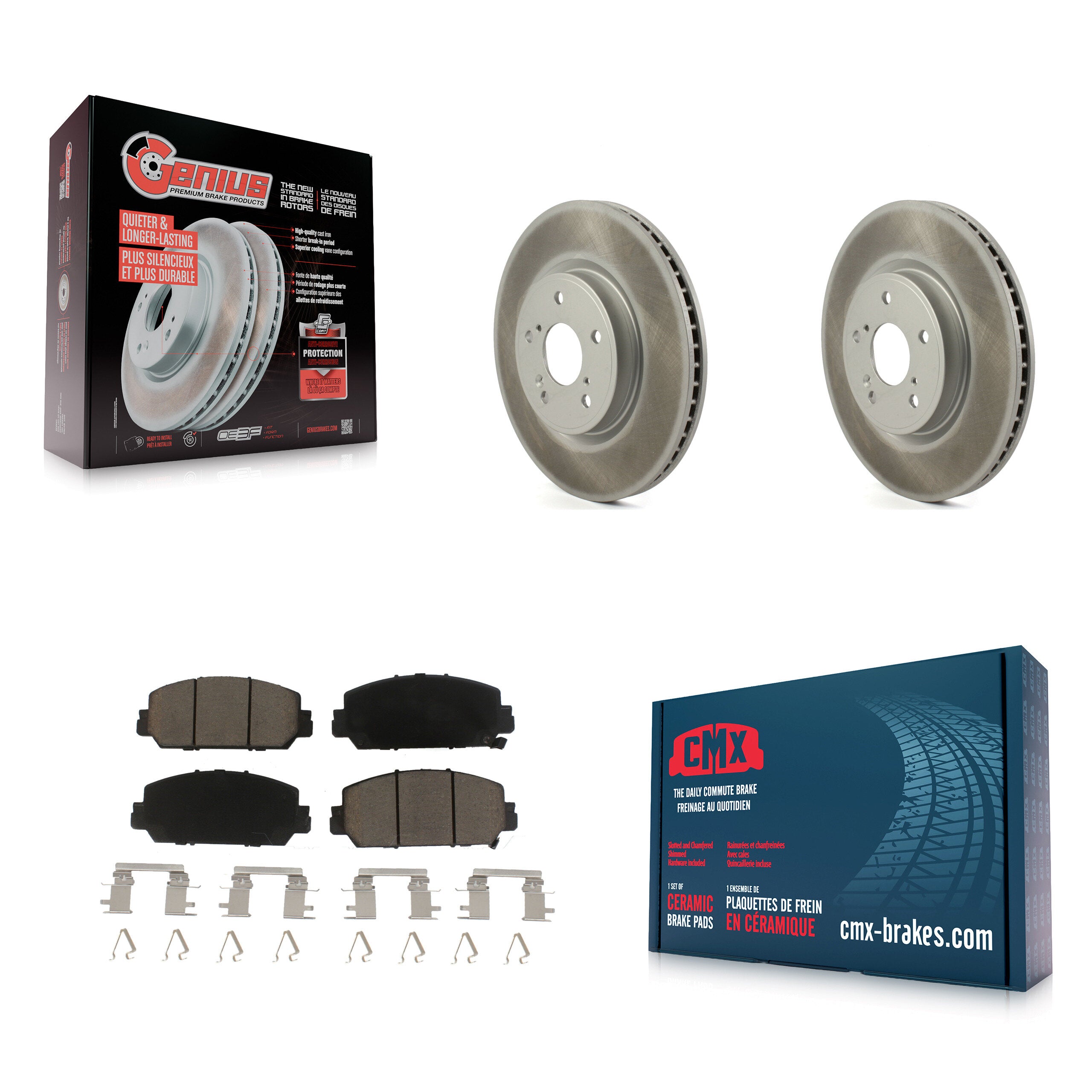 Transit Auto KGC-100211 Disc Brake Kit for 2017-2023 Honda HR-V, Honda CR-V - Front