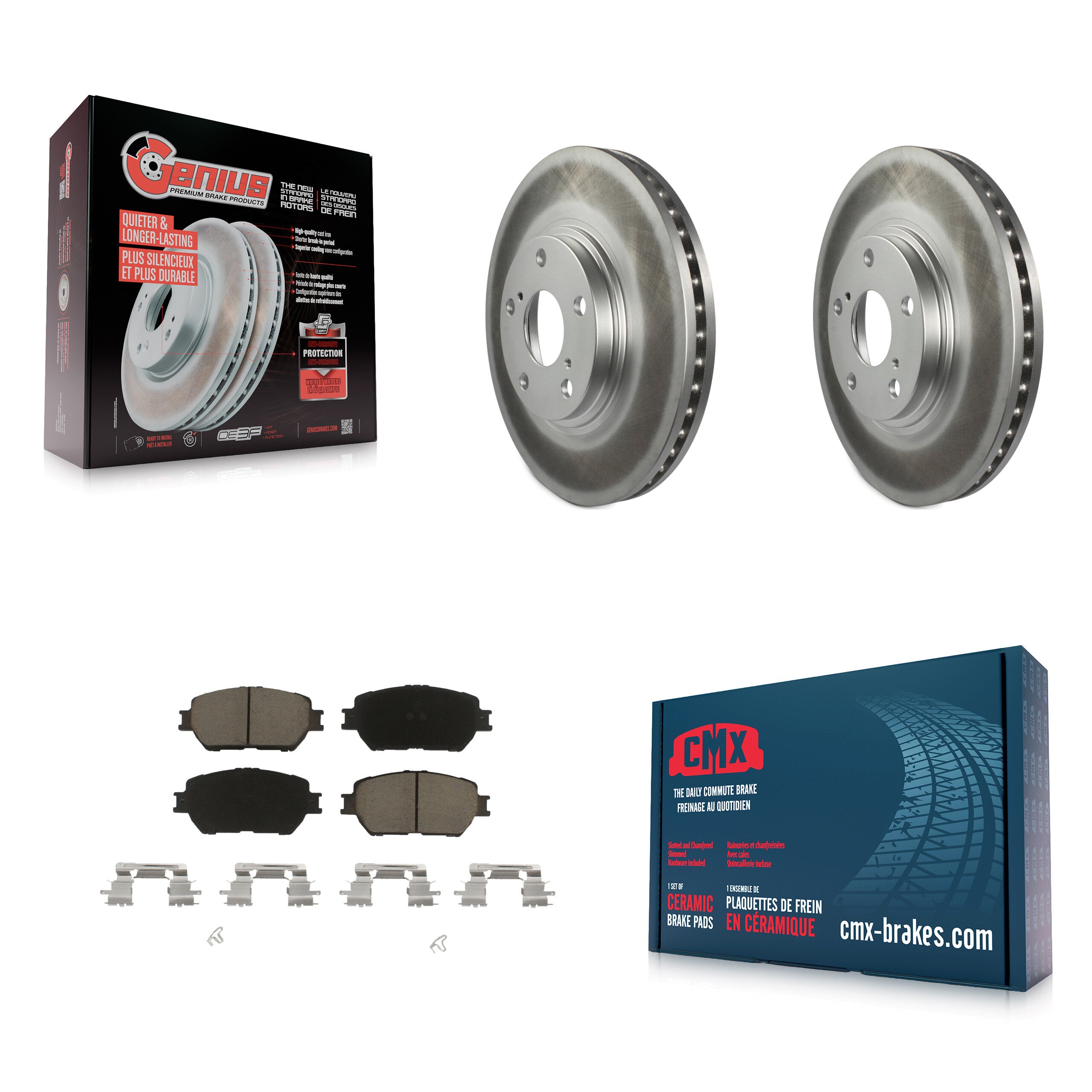 Transit Auto KGC-100216 Disc Brake Kit for 2002-2004 Toyota Camry - Front
