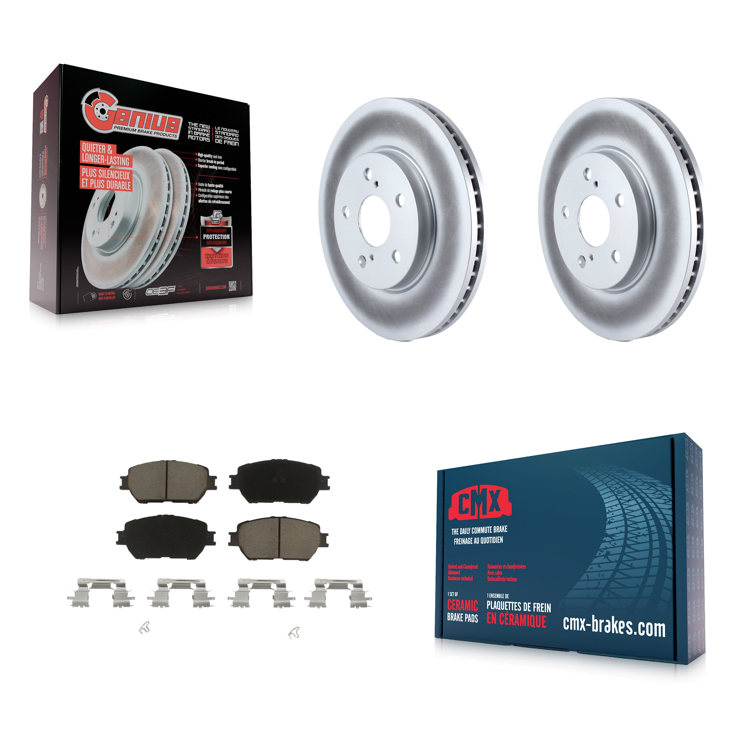Transit Auto KGC-100217 Disc Brake Kit for 2002-2006 Toyota Camry - Front