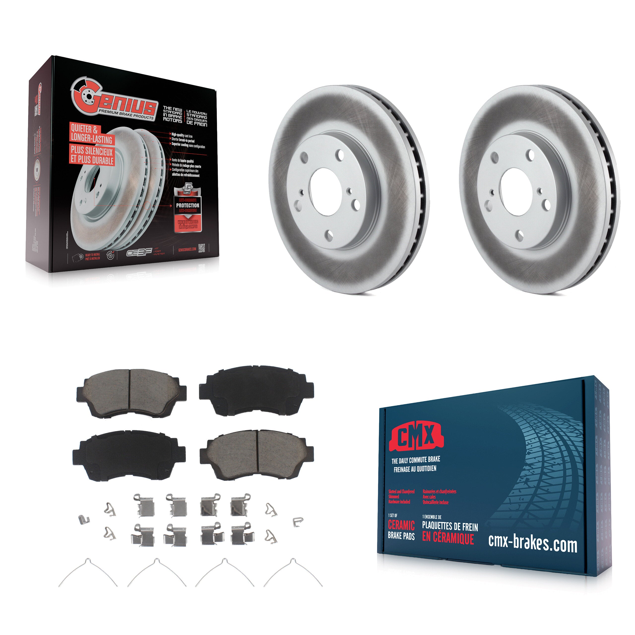 Transit Auto KGC-100218 Disc Brake Kit for 1992-2003 Toyota Camry, Toyota Sienna and More - Front