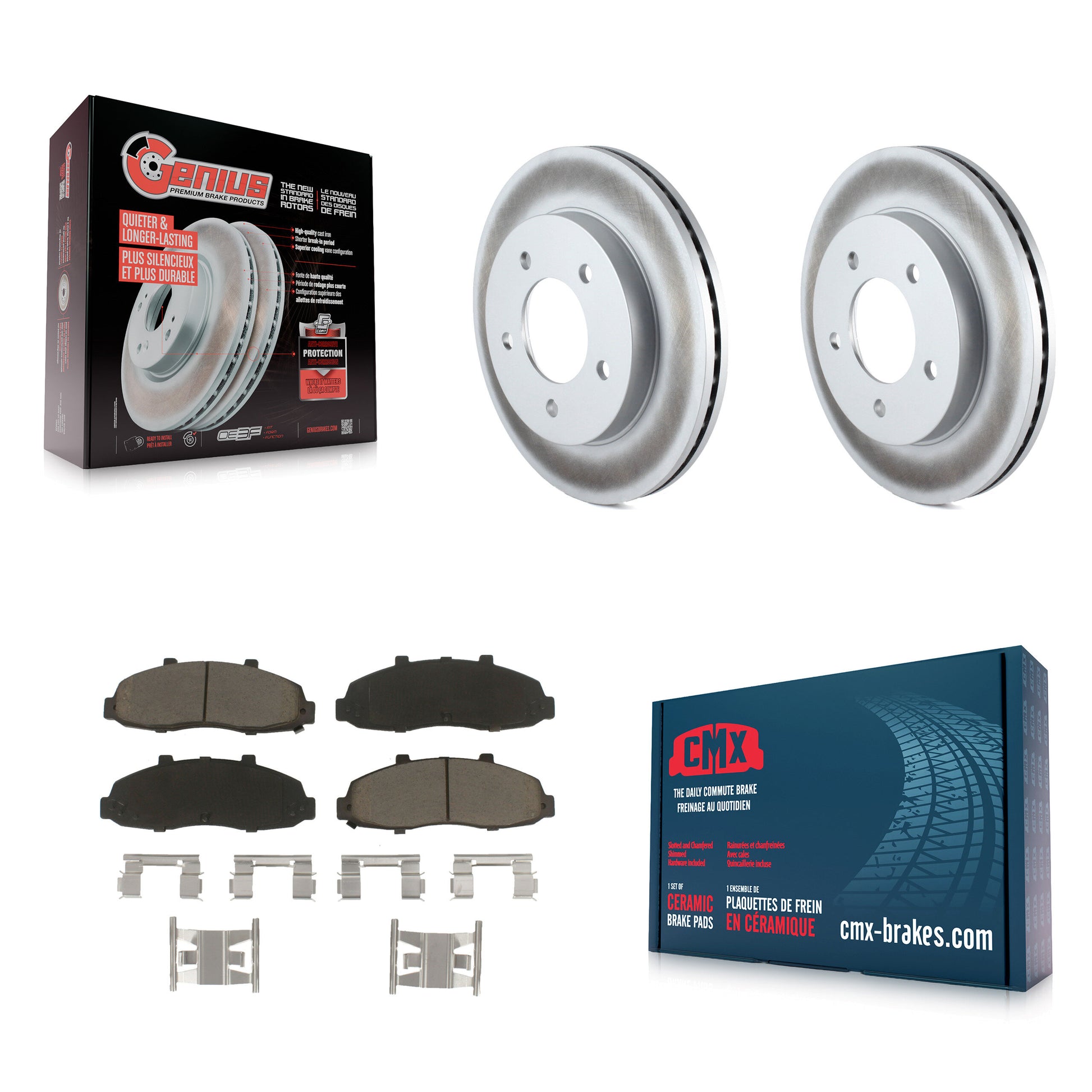 Transit Auto KGC-100220 Disc Brake Kit for 1997-2004 Ford F-150 Heritage, Ford F-150 - Front