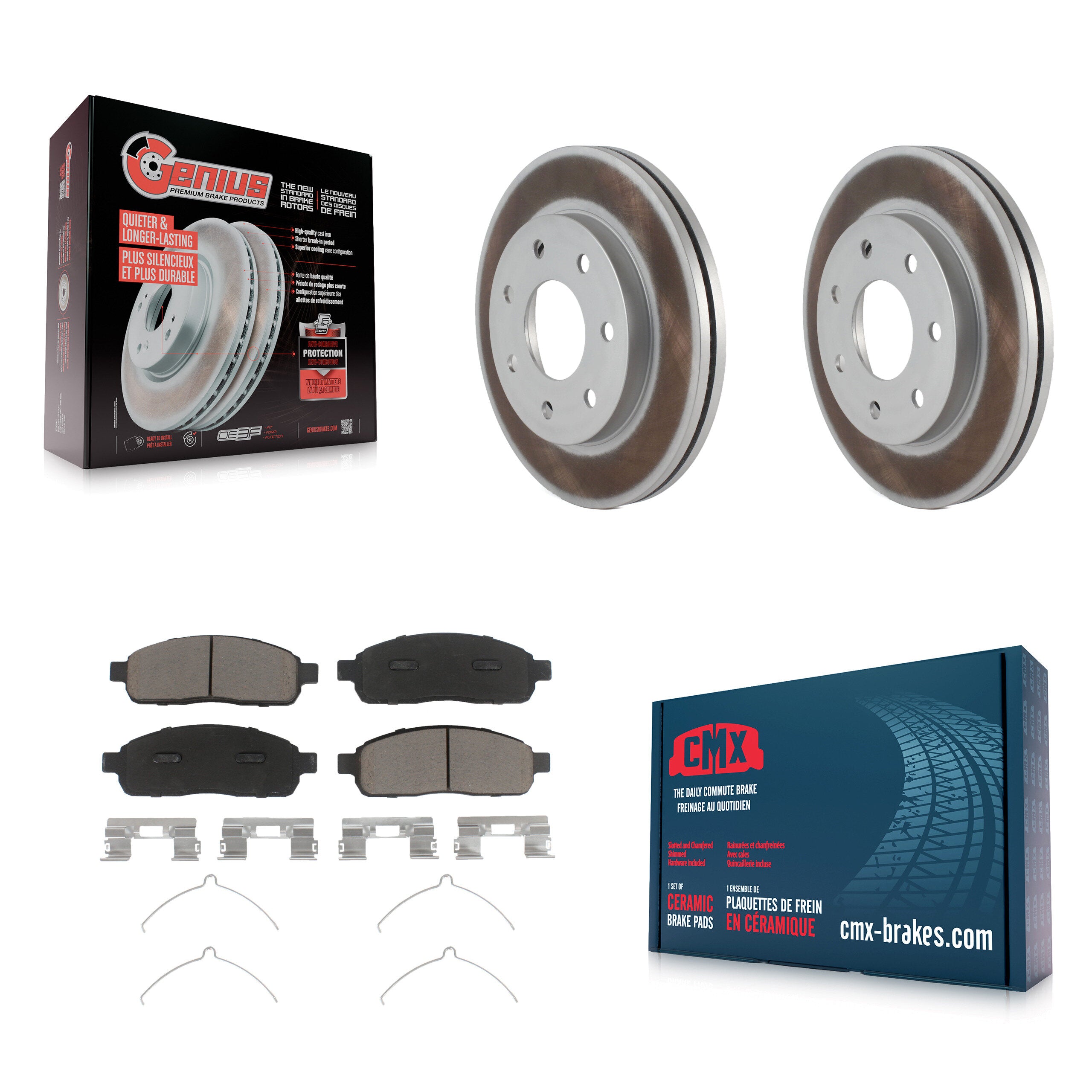 Transit Auto KGC-100223 Disc Brake Kit for 2004-2008 Lincoln Mark LT, Ford F-150 - Front