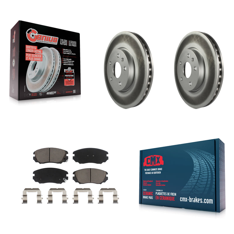 Transit Auto KGC-100225 Disc Brake Kit for 2010-2020 GMC Terrain, Chevrolet Malibu Limited and More - Front