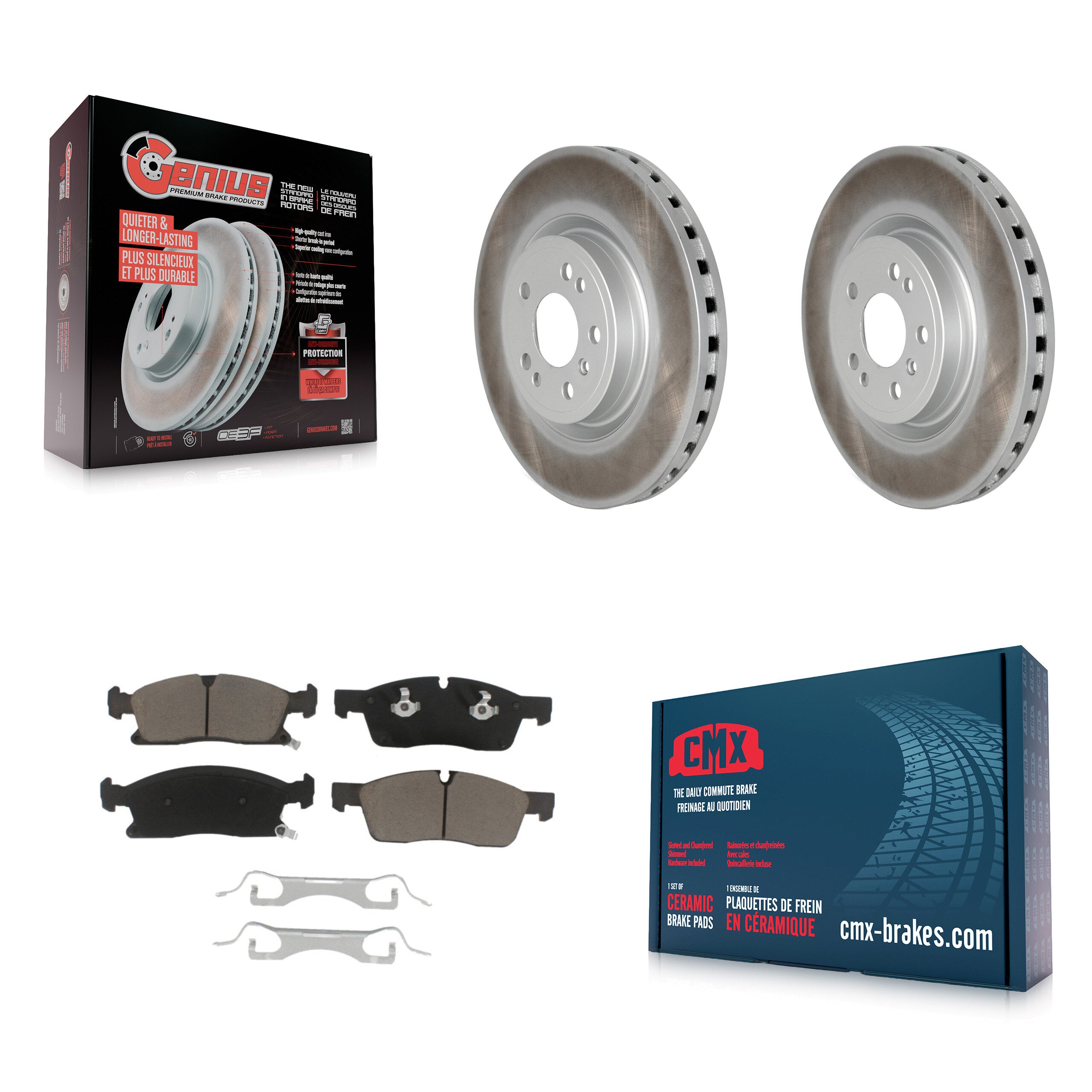 Transit Auto KGC-100227 Disc Brake Kit for 2012-2018 Mercedes-Benz GLE300d, Mercedes-Benz GLE350 and More - Front