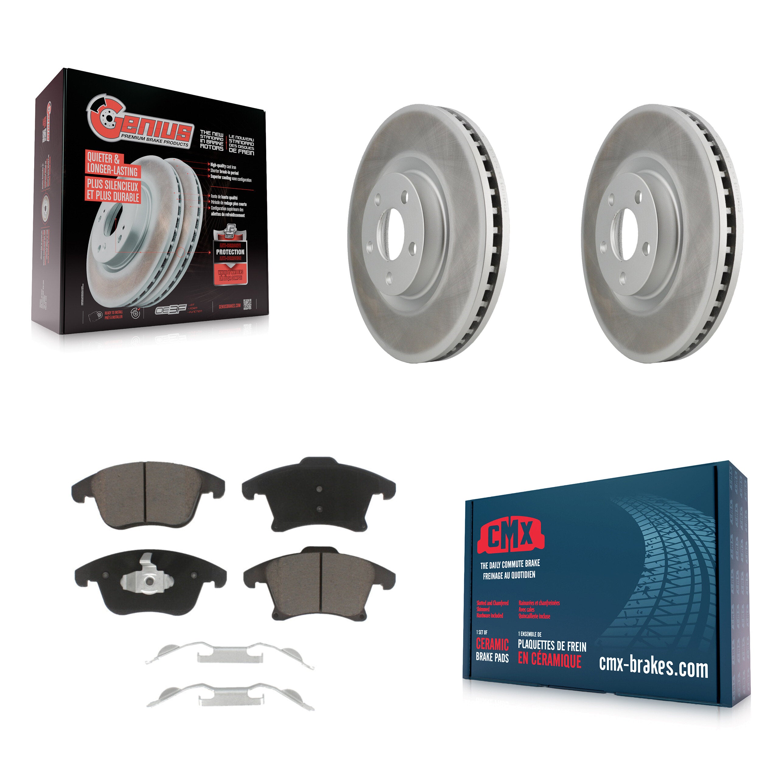 Transit Auto KGC-100234 Disc Brake Kit for 2019-2020 Ford Police Responder Hybrid, Ford SSV Plug-In Hybrid - Front