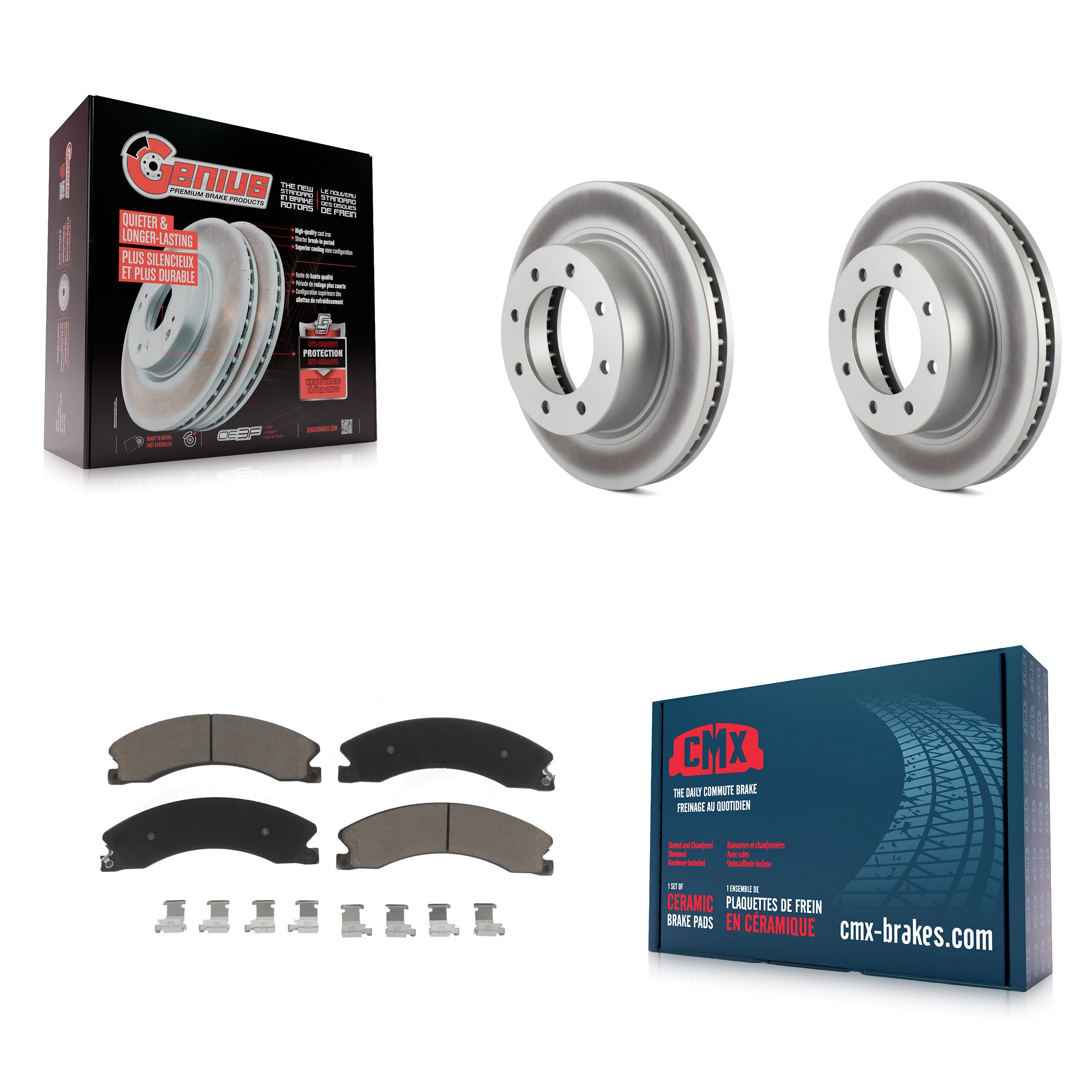 Transit Auto KGC-100236 Disc Brake Kit for 2012-2021 Nissan NV1500, Nissan NV2500, Nissan NV3500 - Front
