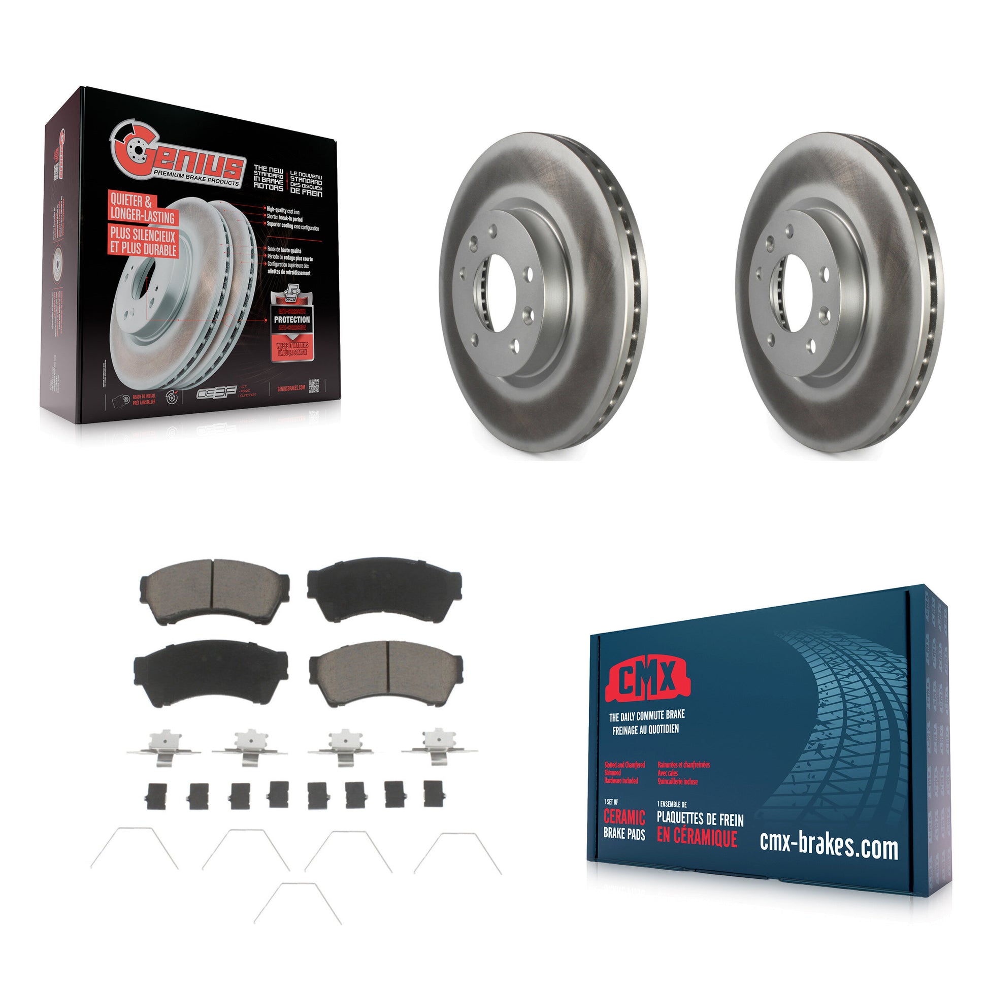 Transit Auto KGC-100244 Disc Brake Kit for 2006-2013 Mazda 6, Lincoln MKZ and More - Front