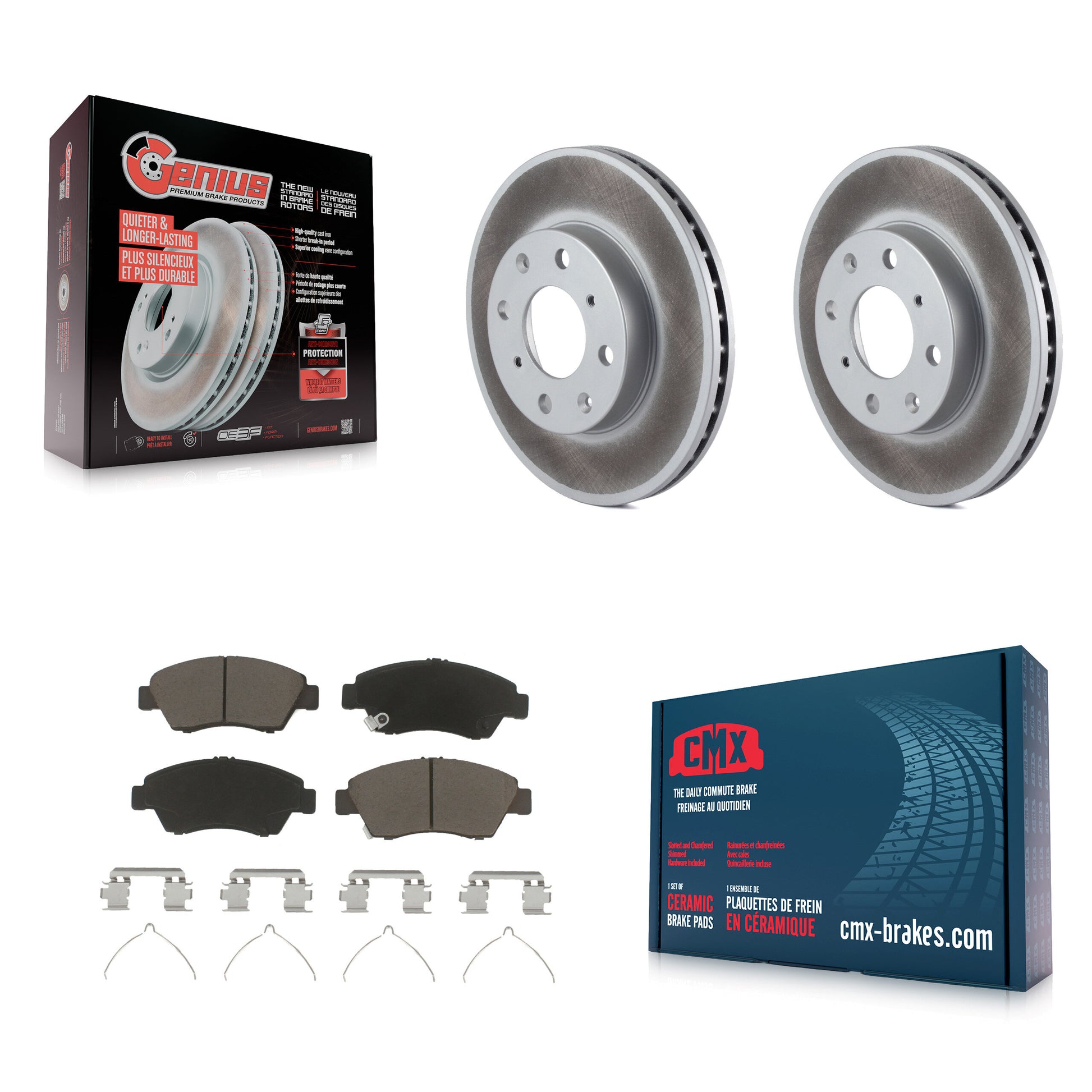 Transit Auto KGC-100251 Disc Brake Kit for 1993-1995 Honda Civic - Front