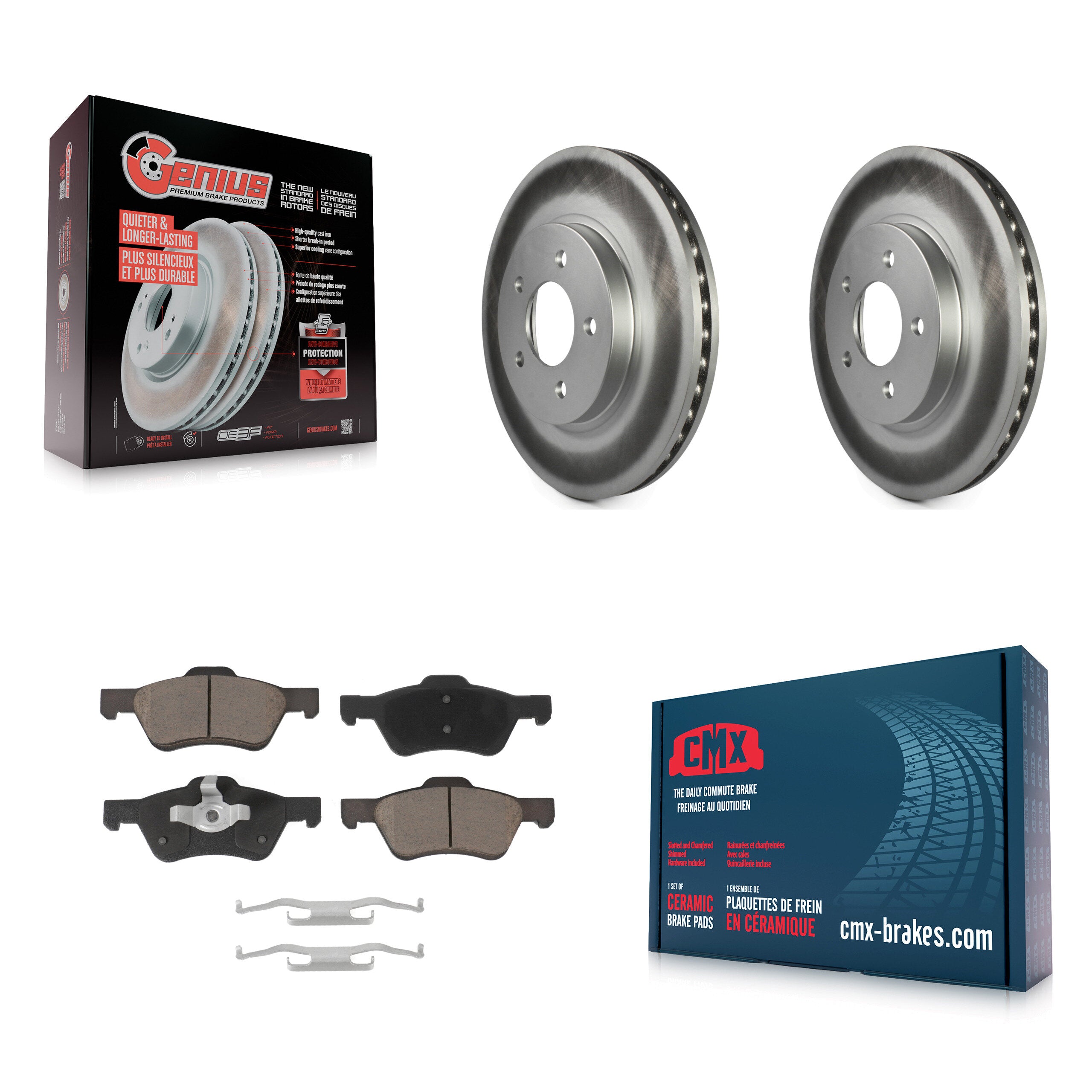 Transit Auto KGC-100254 Disc Brake Kit for 2005-2012 Ford Escape, Mercury Mariner, Mazda Tribute - Front