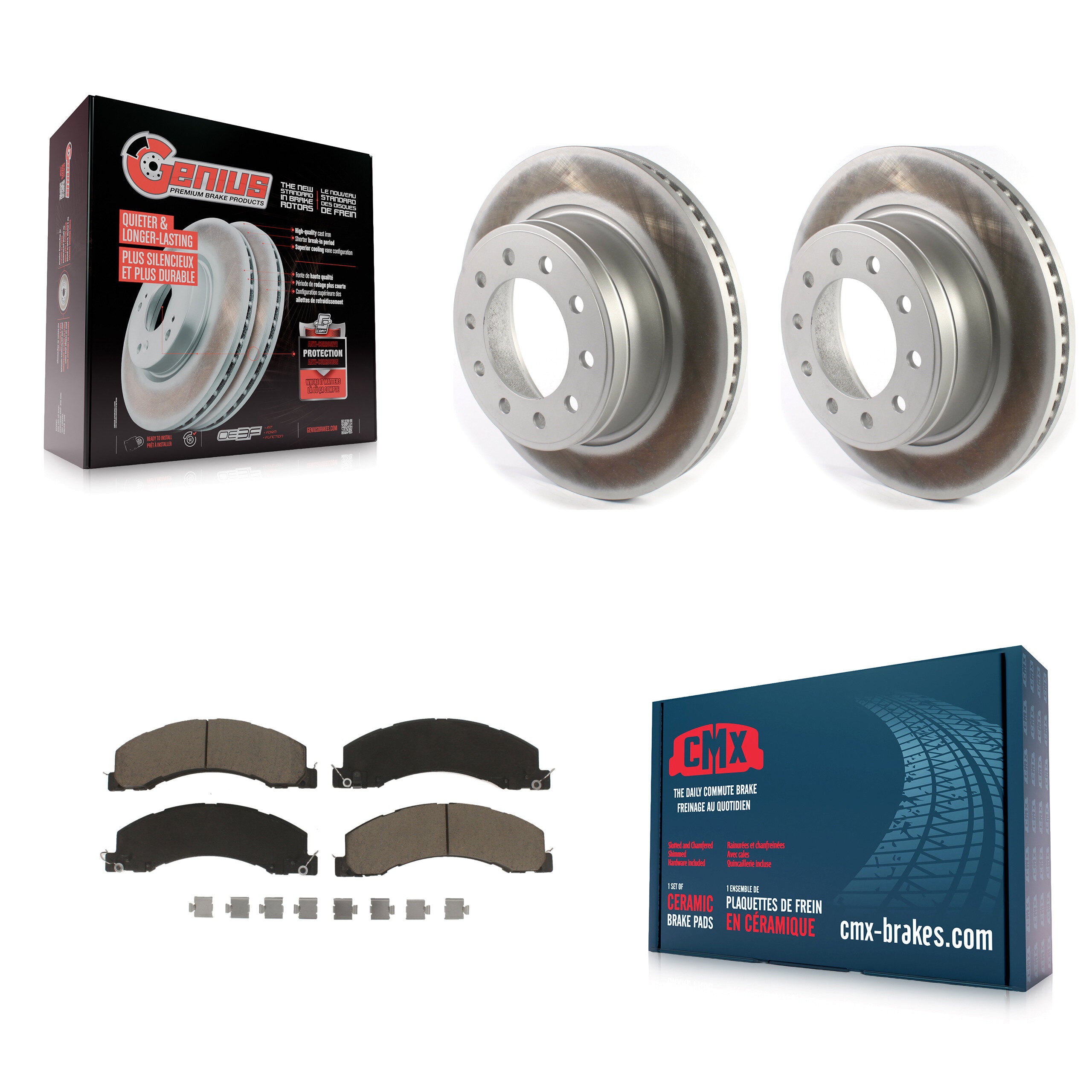 Transit Auto KGC-100257 Disc Brake Kit for 2008-2023 Ram 4500, Ram 5500 and More - Front