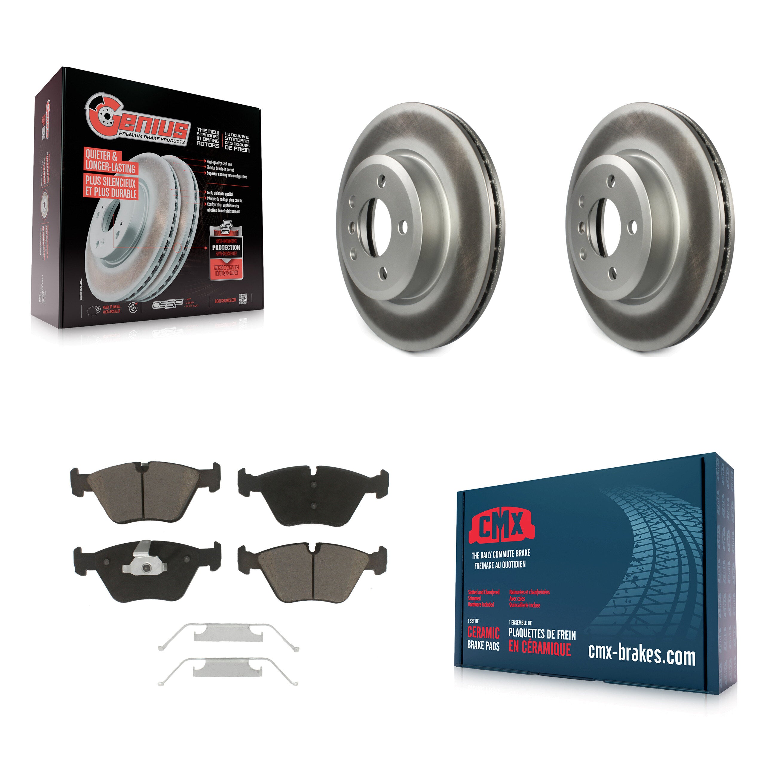 Transit Auto KGC-100260 Disc Brake Kit for 2004-2010 BMW X3 - Front