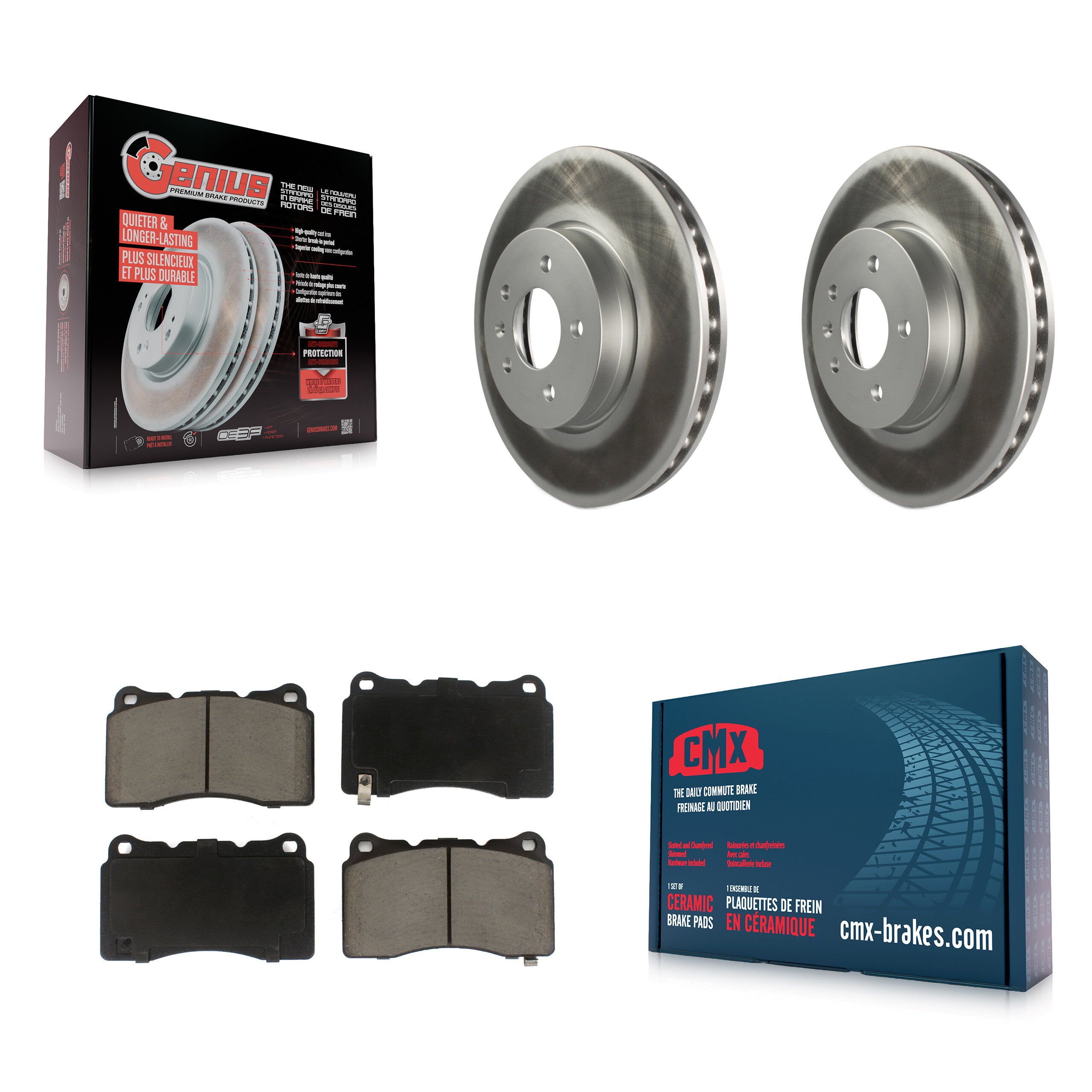 Transit Auto KGC-100263 Disc Brake Kit for 2013-2019 Cadillac ATS - Front