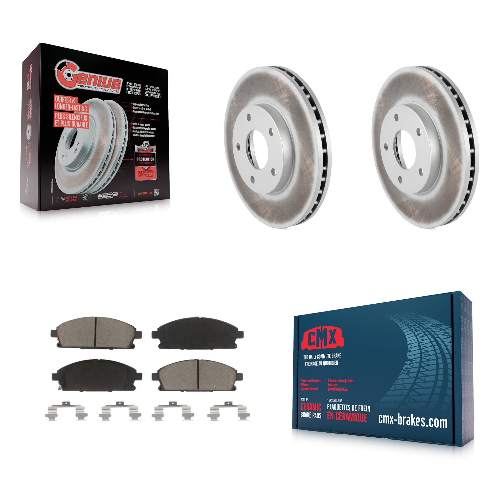 Transit Auto KGC-100265 Disc Brake Kit for 2004-2006 Nissan X-Trail - Front