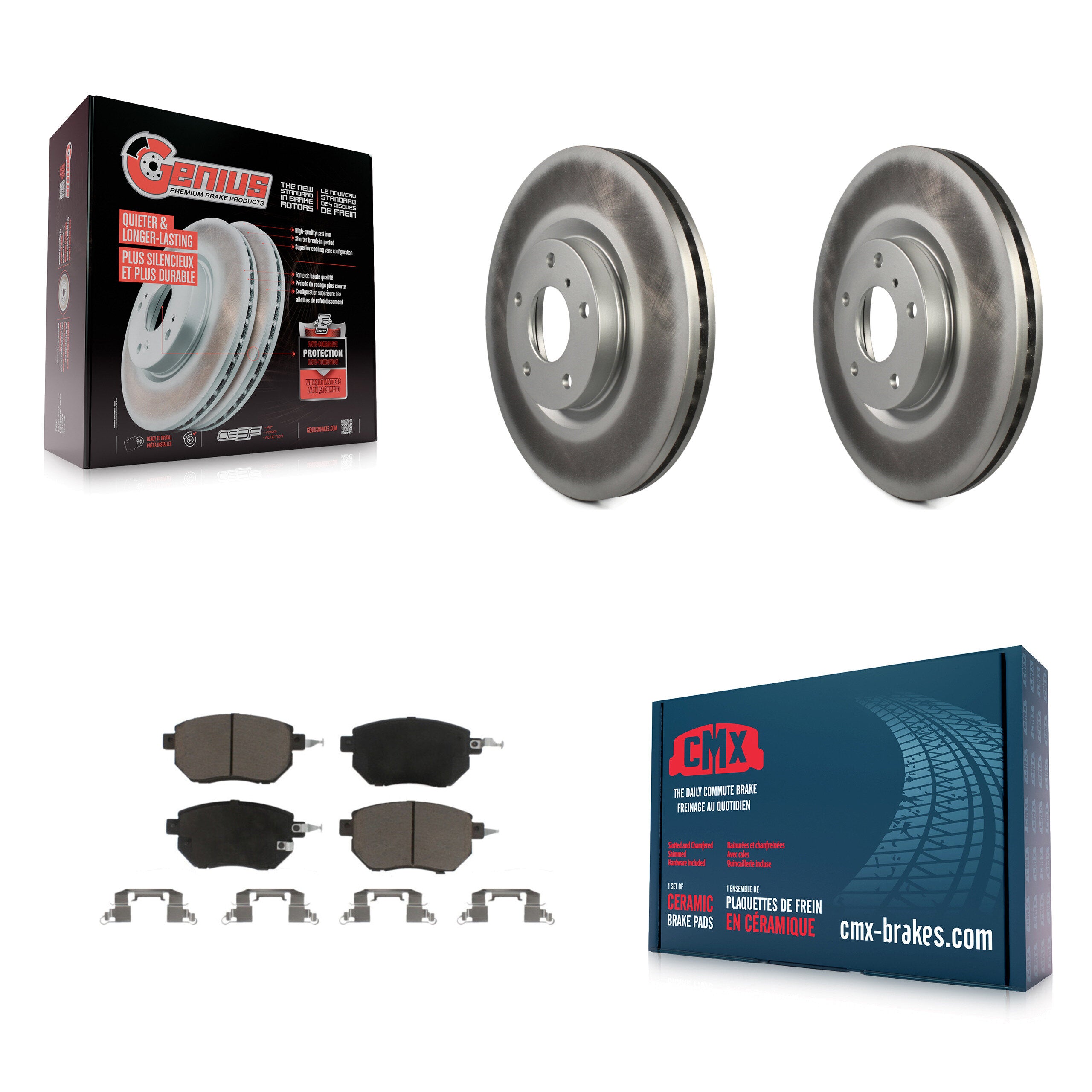 Transit Auto KGC-100268 Disc Brake Kit for 2005-2012 Nissan Murano, Nissan Altima, Nissan Maxima - Front