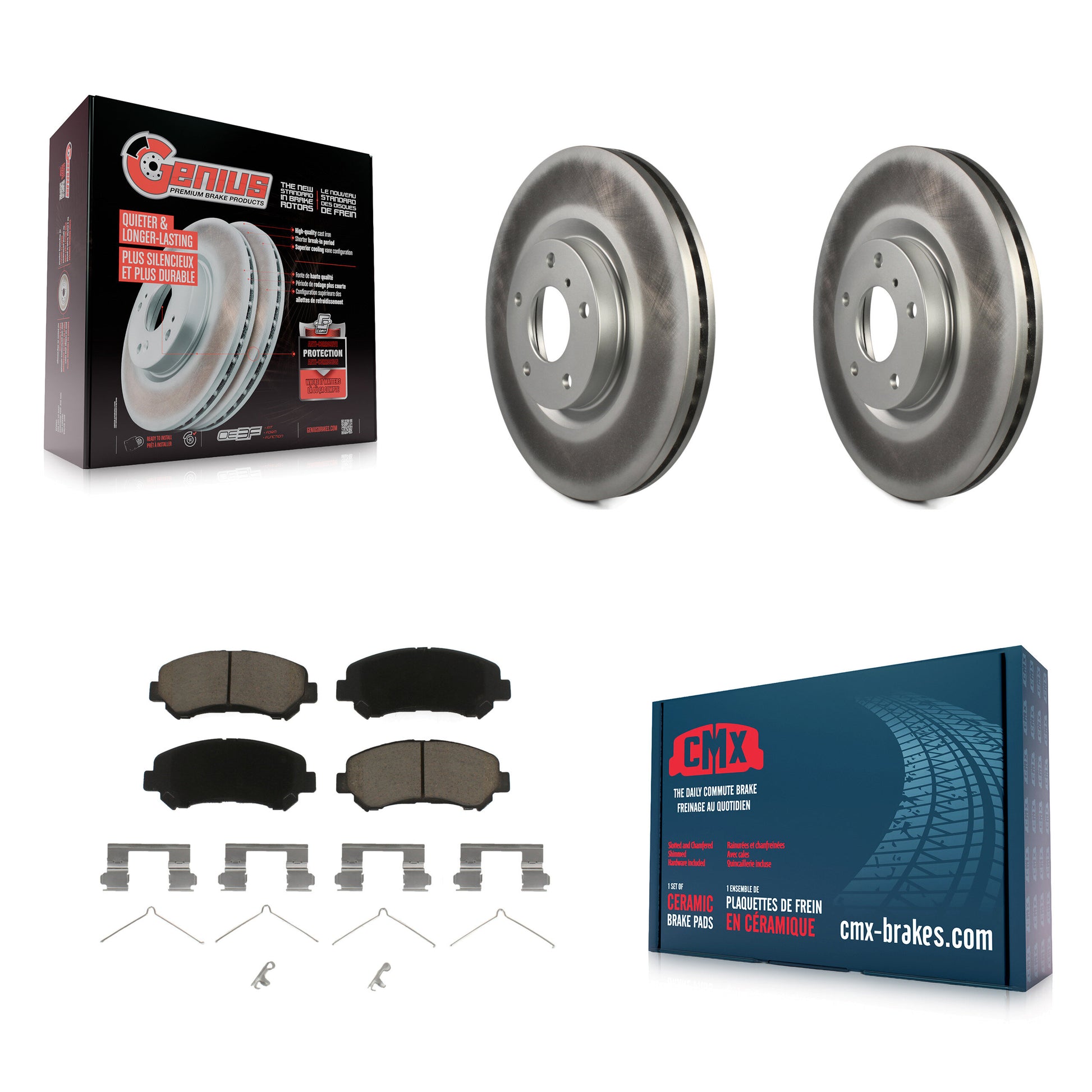 Transit Auto KGC-100272 Disc Brake Kit for 2009-2022 Nissan Maxima - Front