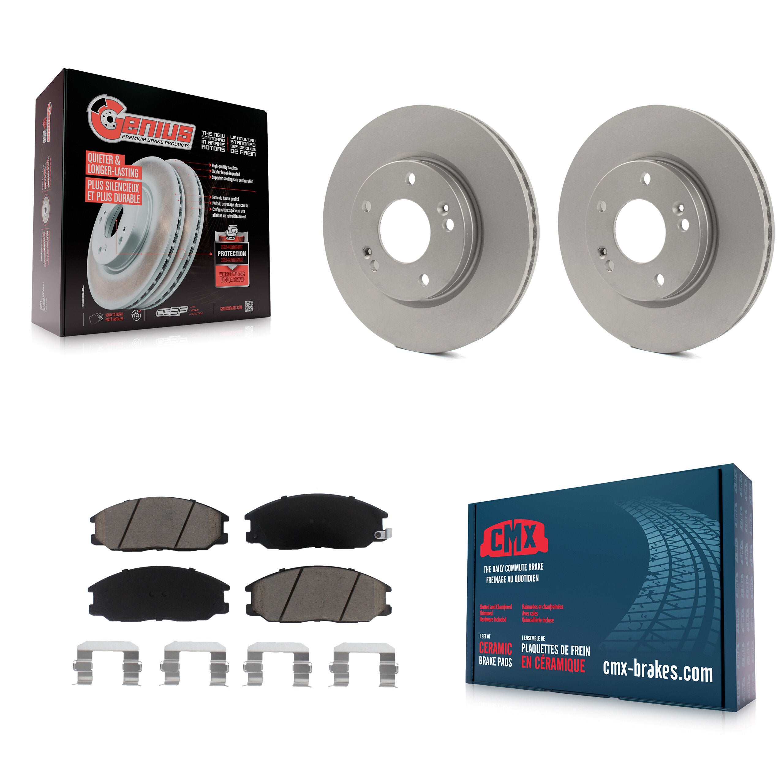 Transit Auto KGC-100275 Disc Brake Kit for 2001-2006 Hyundai Santa Fe - Front