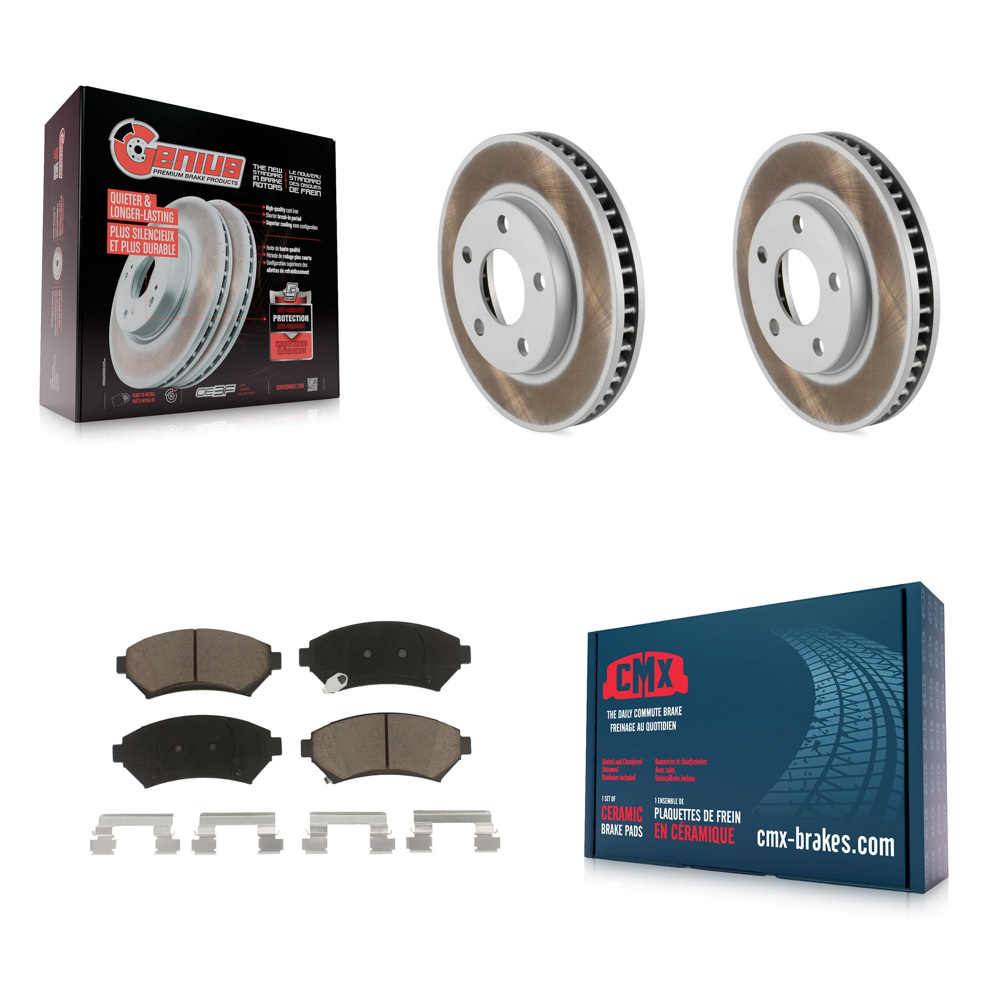 Transit Auto KGC-100292 Disc Brake Kit for 1997-2005 Chevrolet Venture, Oldsmobile Silhouette and More - Front