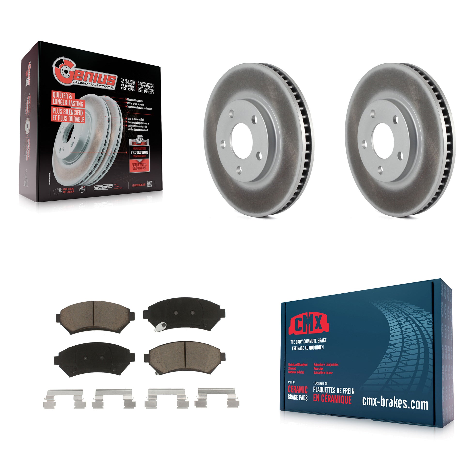 Transit Auto KGC-100293 Disc Brake Kit for 1997-2005 Buick LeSabre, Cadillac DeVille and More - Front