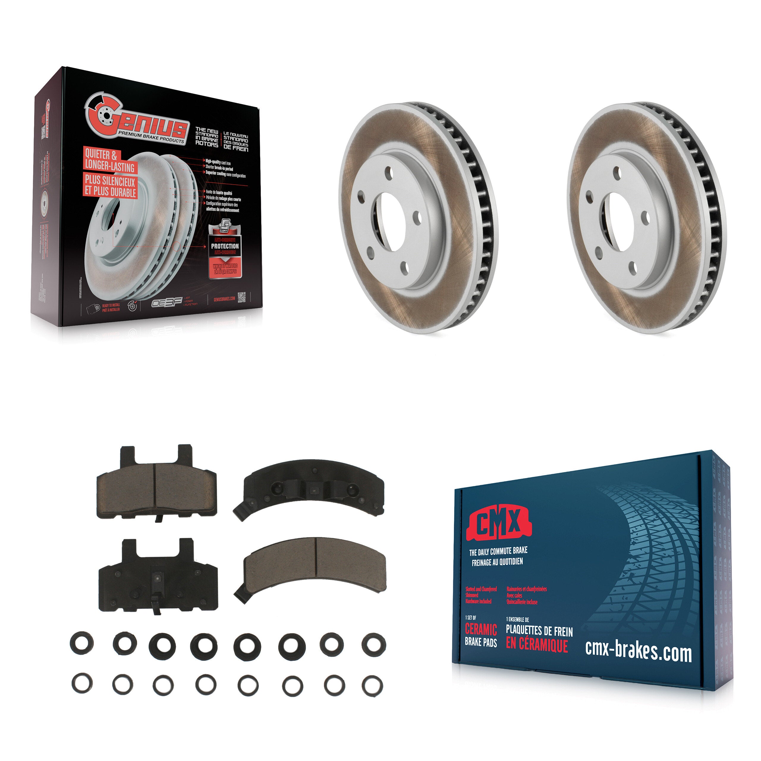 Transit Auto KGC-100296 Disc Brake Kit for 1990-1993 Cadillac 60 Special, Cadillac Commercial Chassis and More - Front