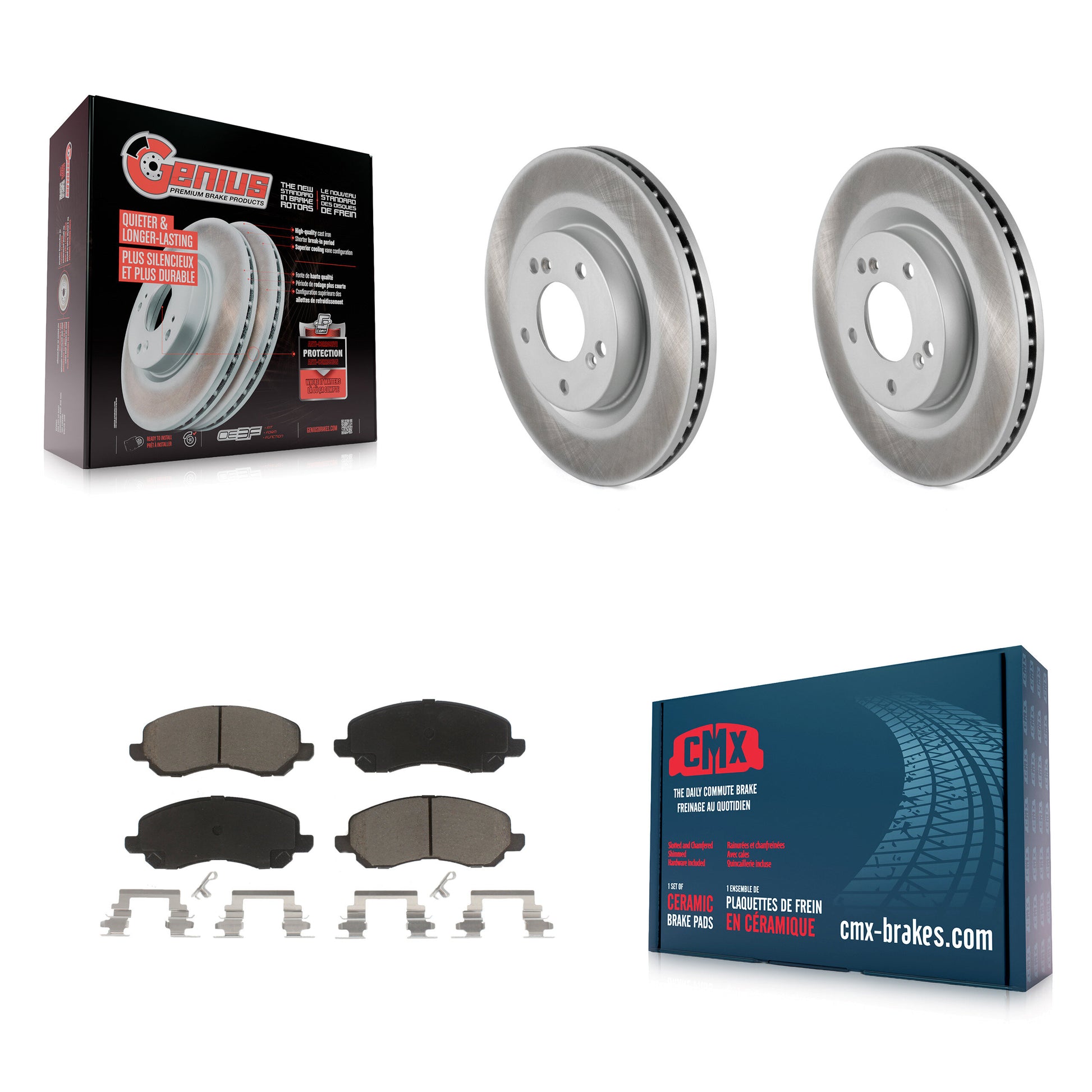 Transit Auto KGC-100300 Disc Brake Kit for 2004-2012 Mitsubishi Galant, Mitsubishi Eclipse - Front