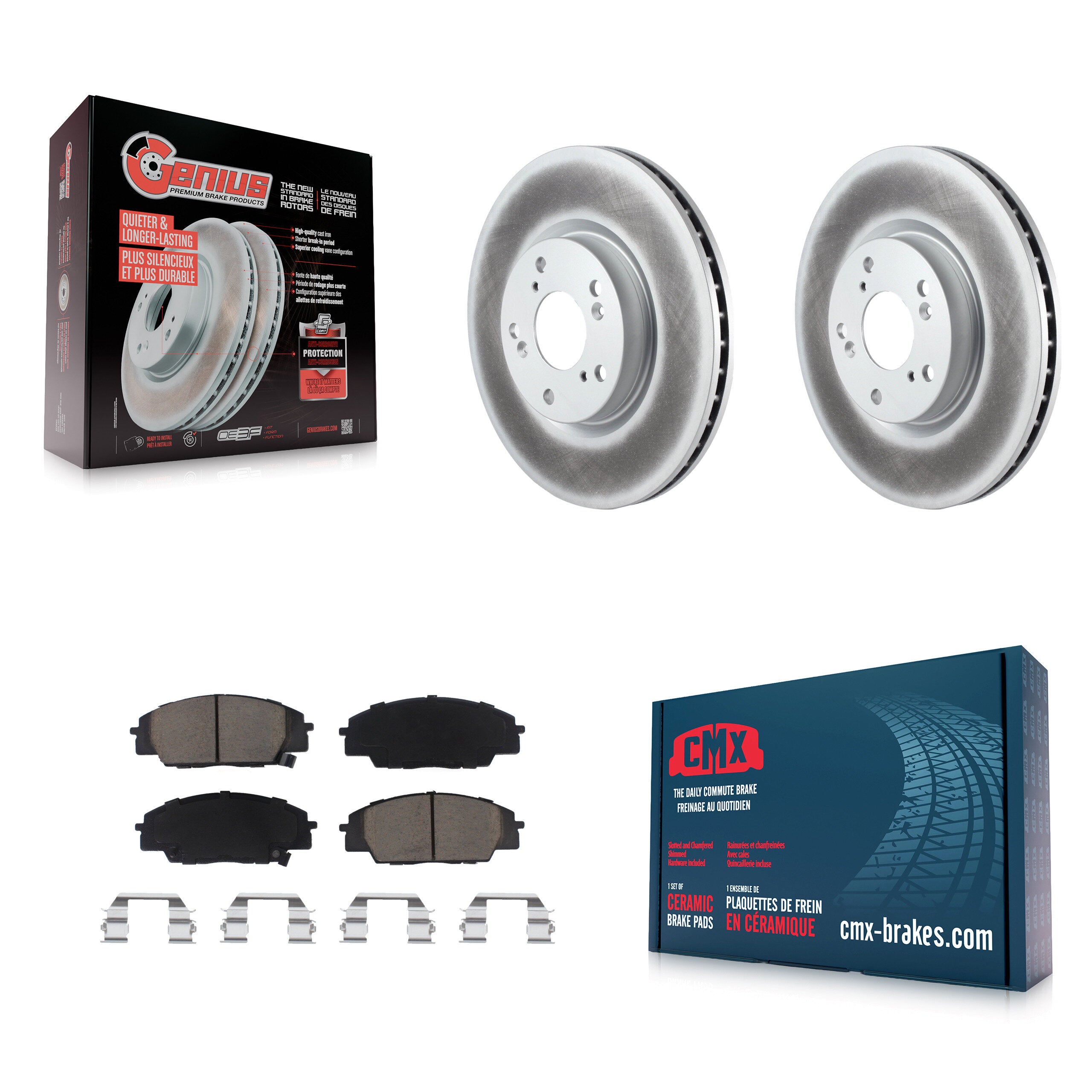 Transit Auto KGC-100305 Disc Brake Kit for 2002-2011 Acura CSX, Honda Civic, Acura RSX - Front