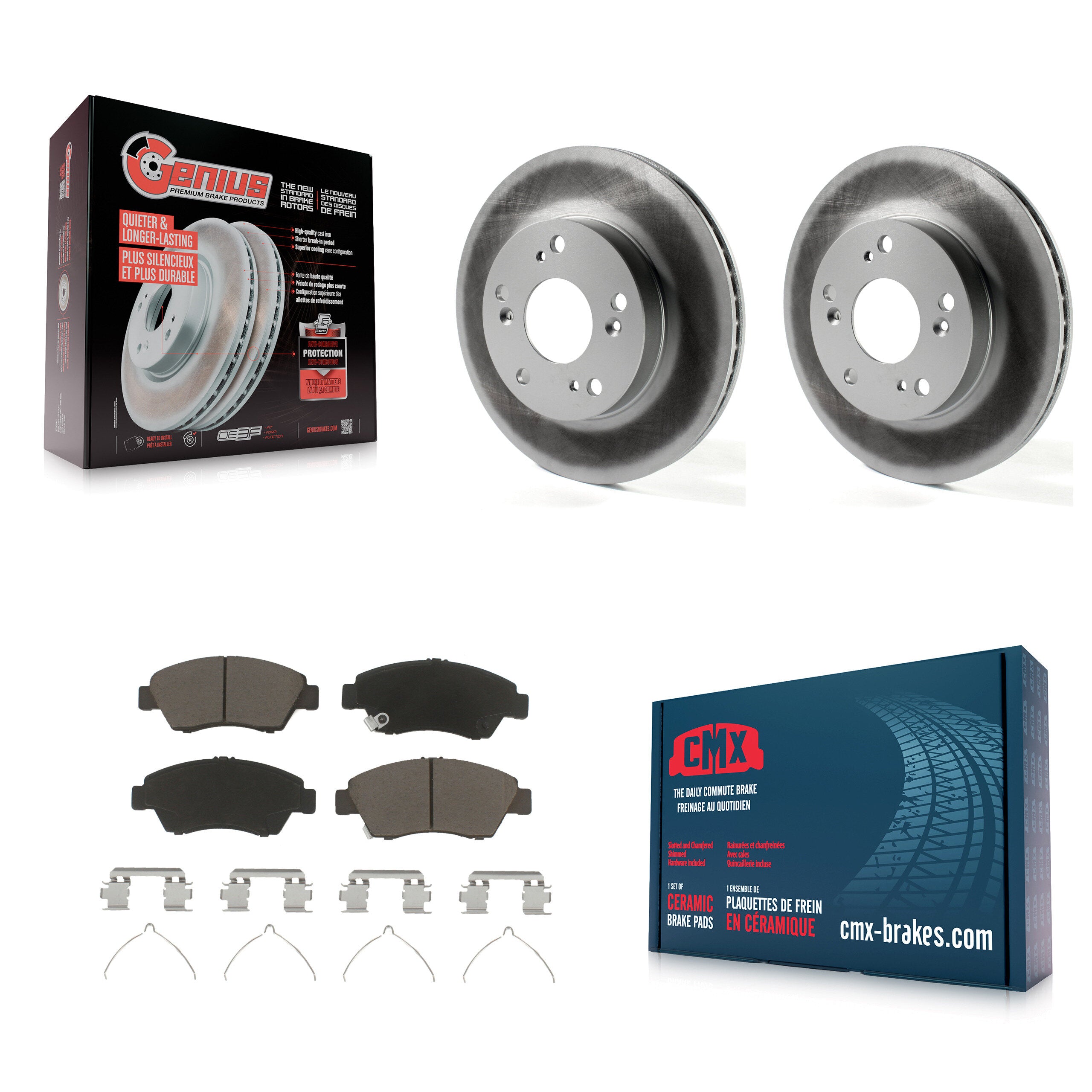 Transit Auto KGC-100309 Disc Brake Kit for 2012-2015 Acura ILX, Honda Civic - Front