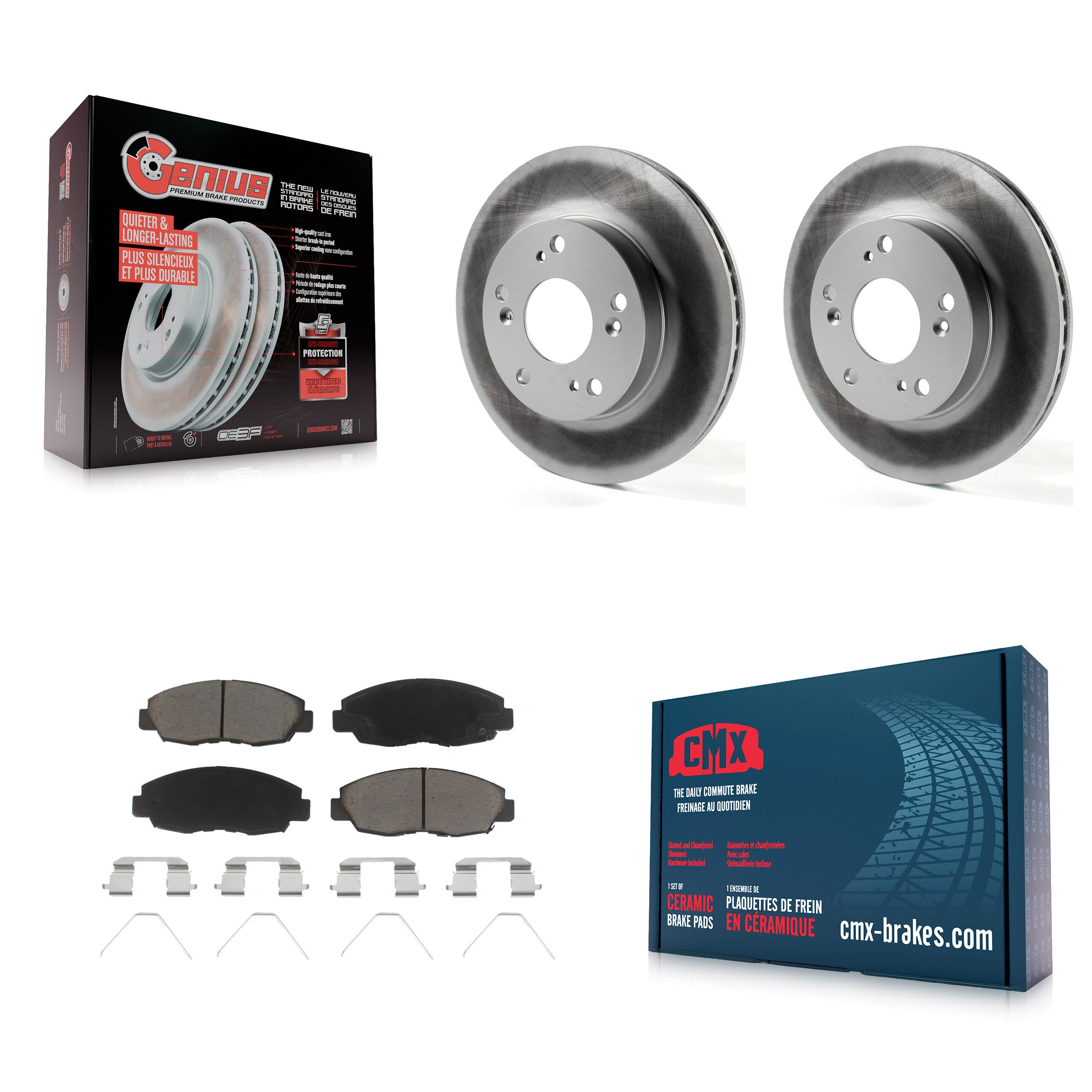 Transit Auto KGC-100310 Disc Brake Kit for 2012-2015 Honda Civic - Front
