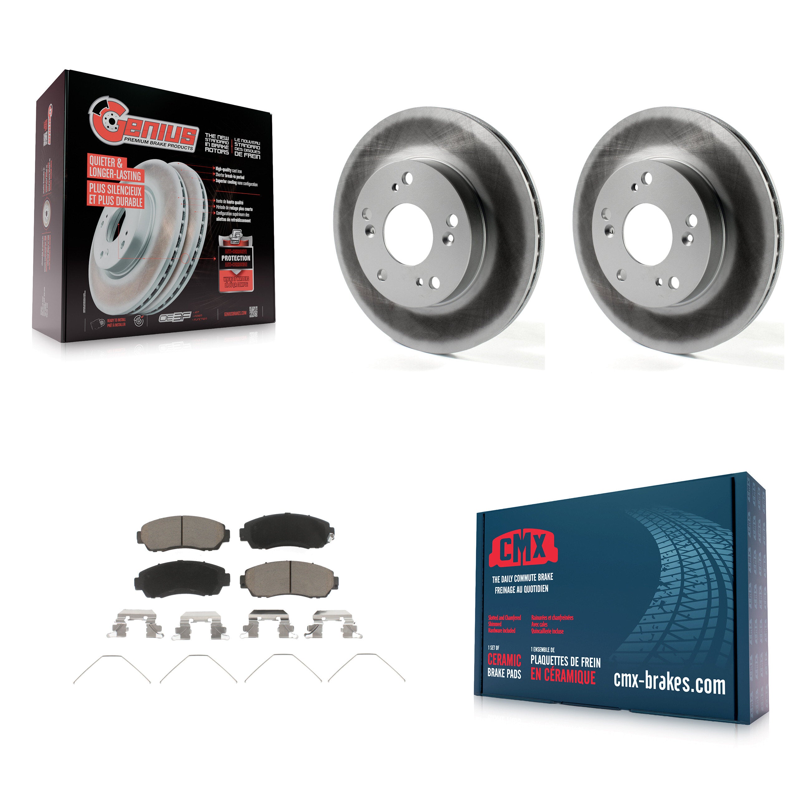 Transit Auto KGC-100314 Disc Brake Kit for 2015 Honda Civic - Front