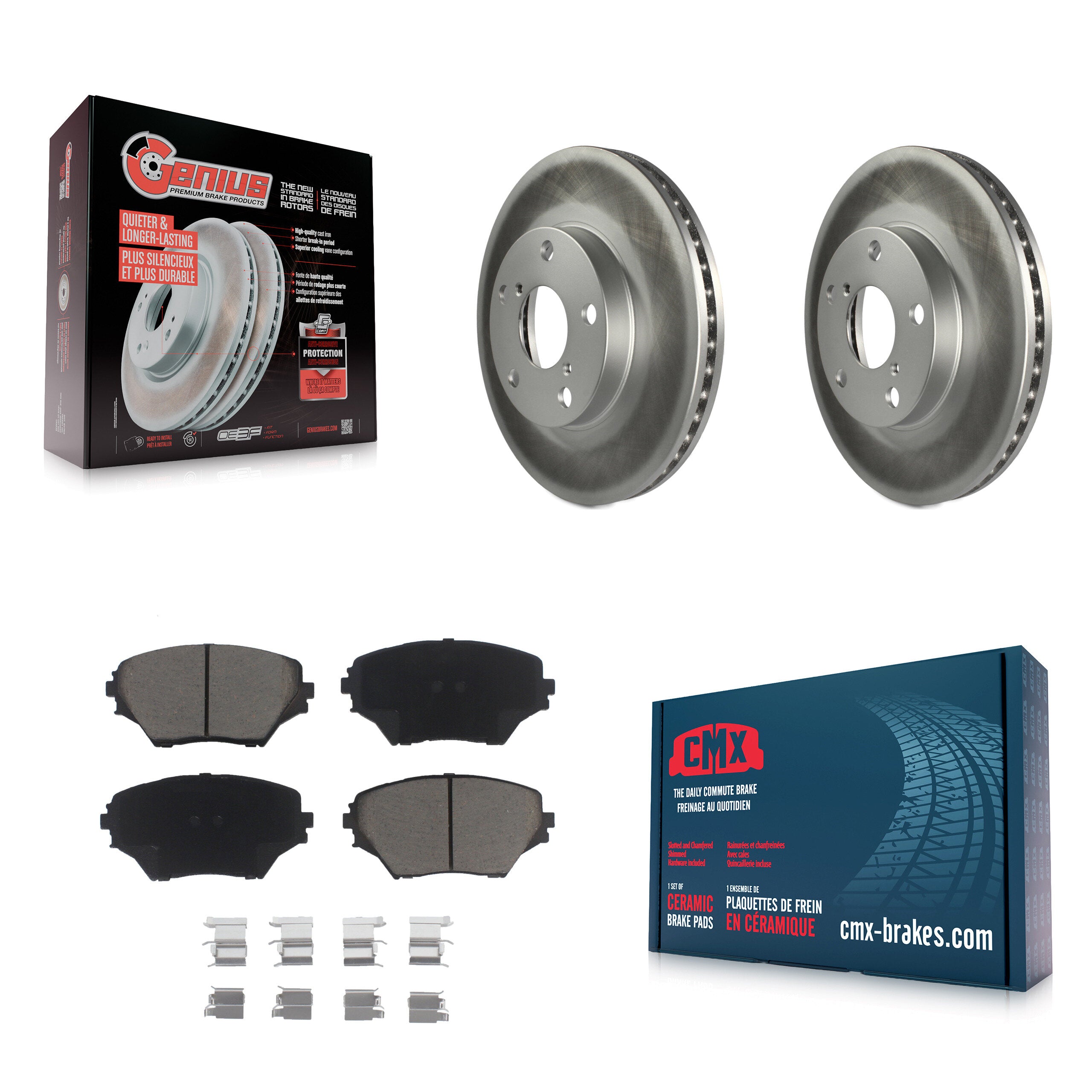 Transit Auto KGC-100321 Disc Brake Kit for 2001-2005 Toyota RAV4 - Front