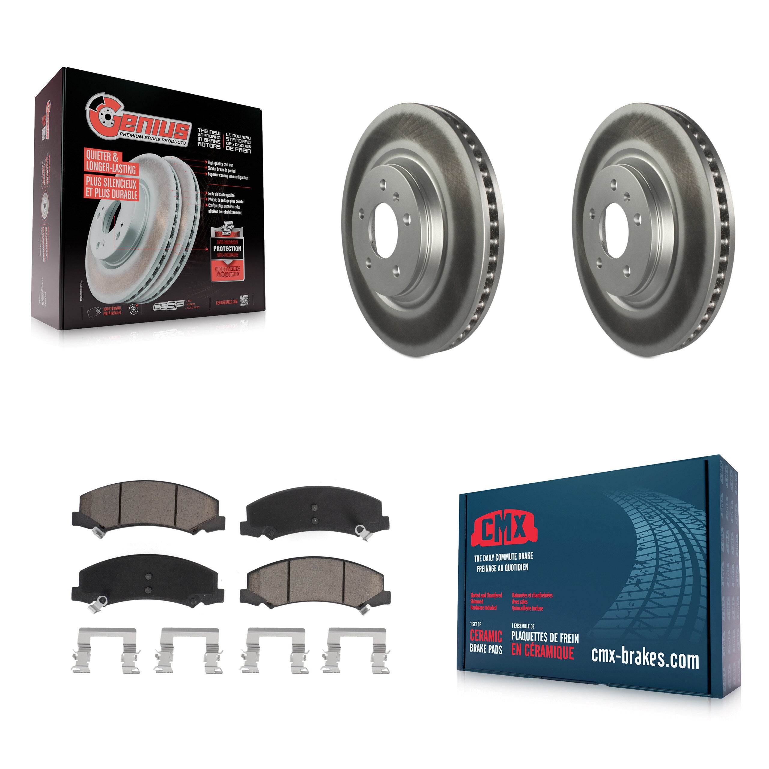 Transit Auto KGC-100325 Disc Brake Kit for 2006-2016 Chevrolet Impala Limited, Chevrolet Impala and More - Front
