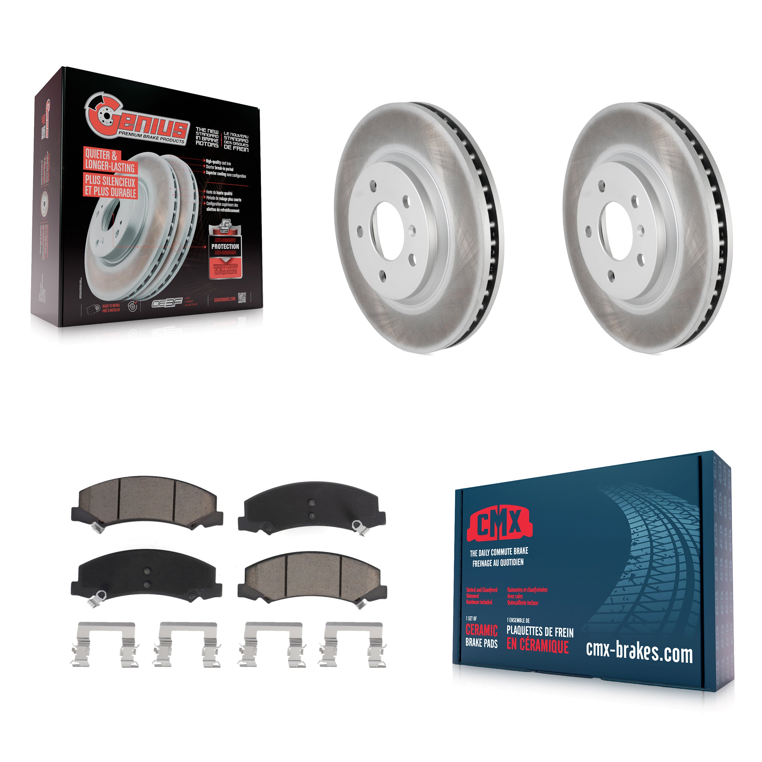 Transit Auto KGC-100326 Disc Brake Kit for 2006-2016 Chevrolet Impala Limited, Chevrolet Impala and More - Front