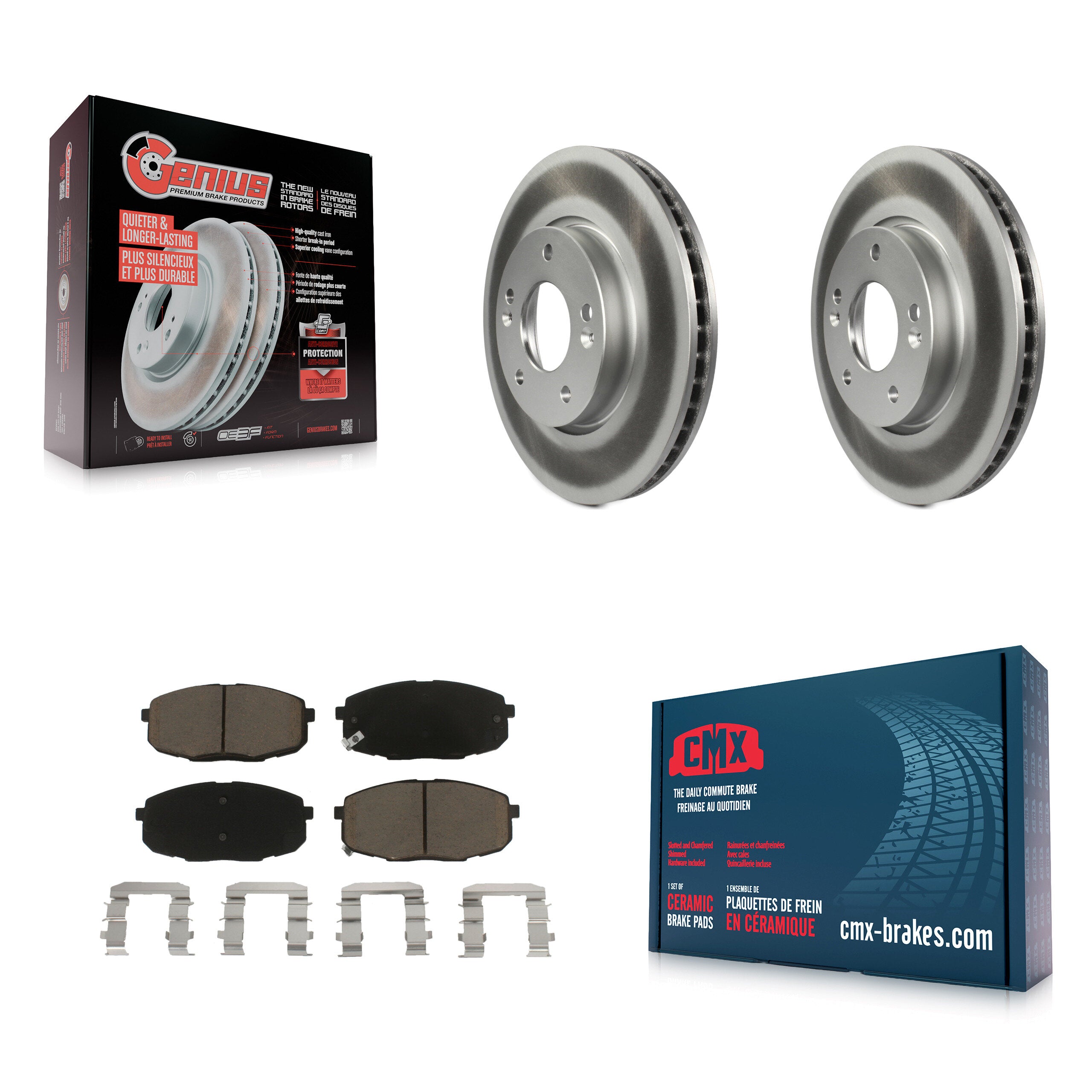 Transit Auto KGC-100350 Disc Brake Kit for 2010-2013 Kia Forte5, Kia Forte, Kia Forte Koup - Front