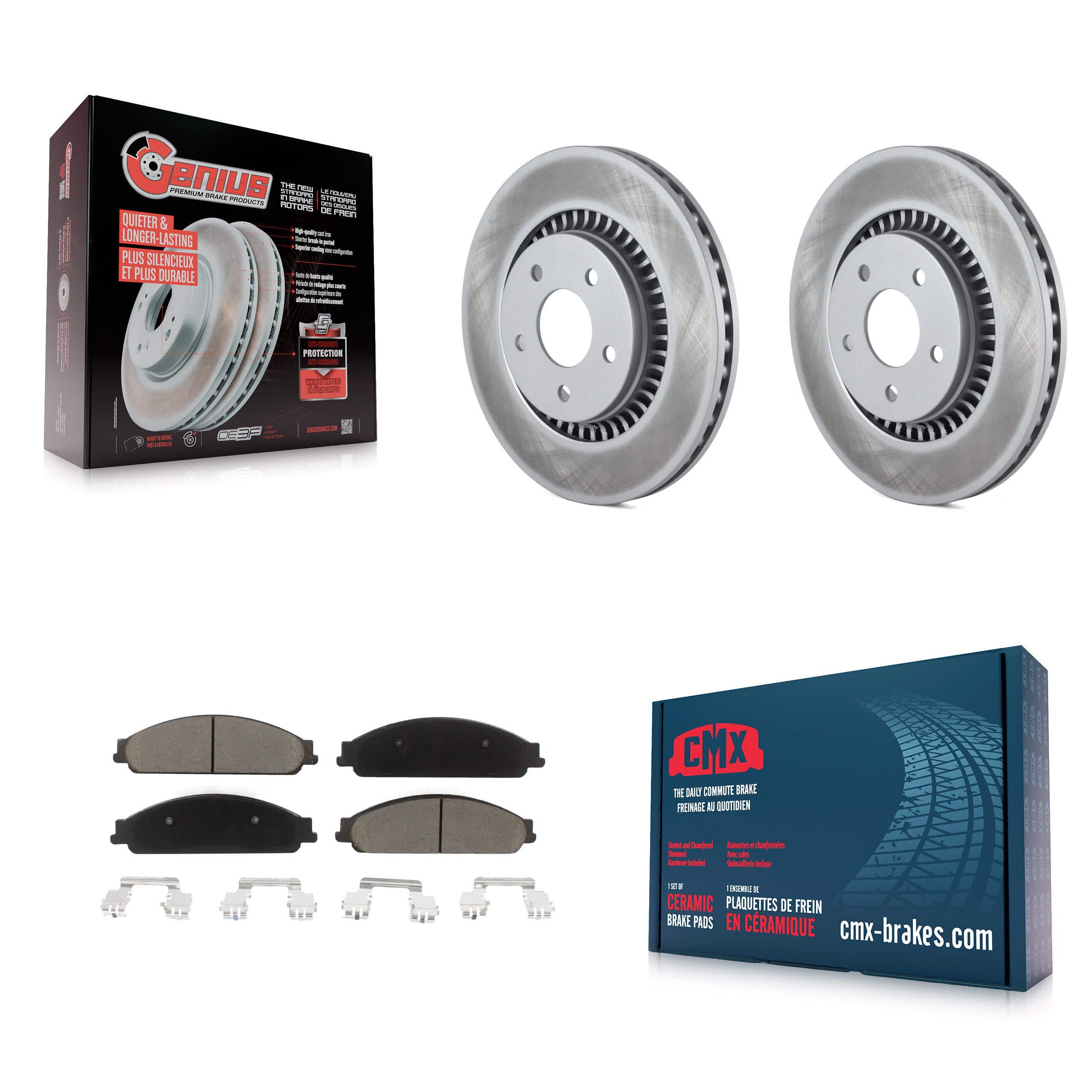 Transit Auto KGC-100359 Disc Brake Kit for 2005-2009 Ford Taurus, Ford Taurus X and More - Front