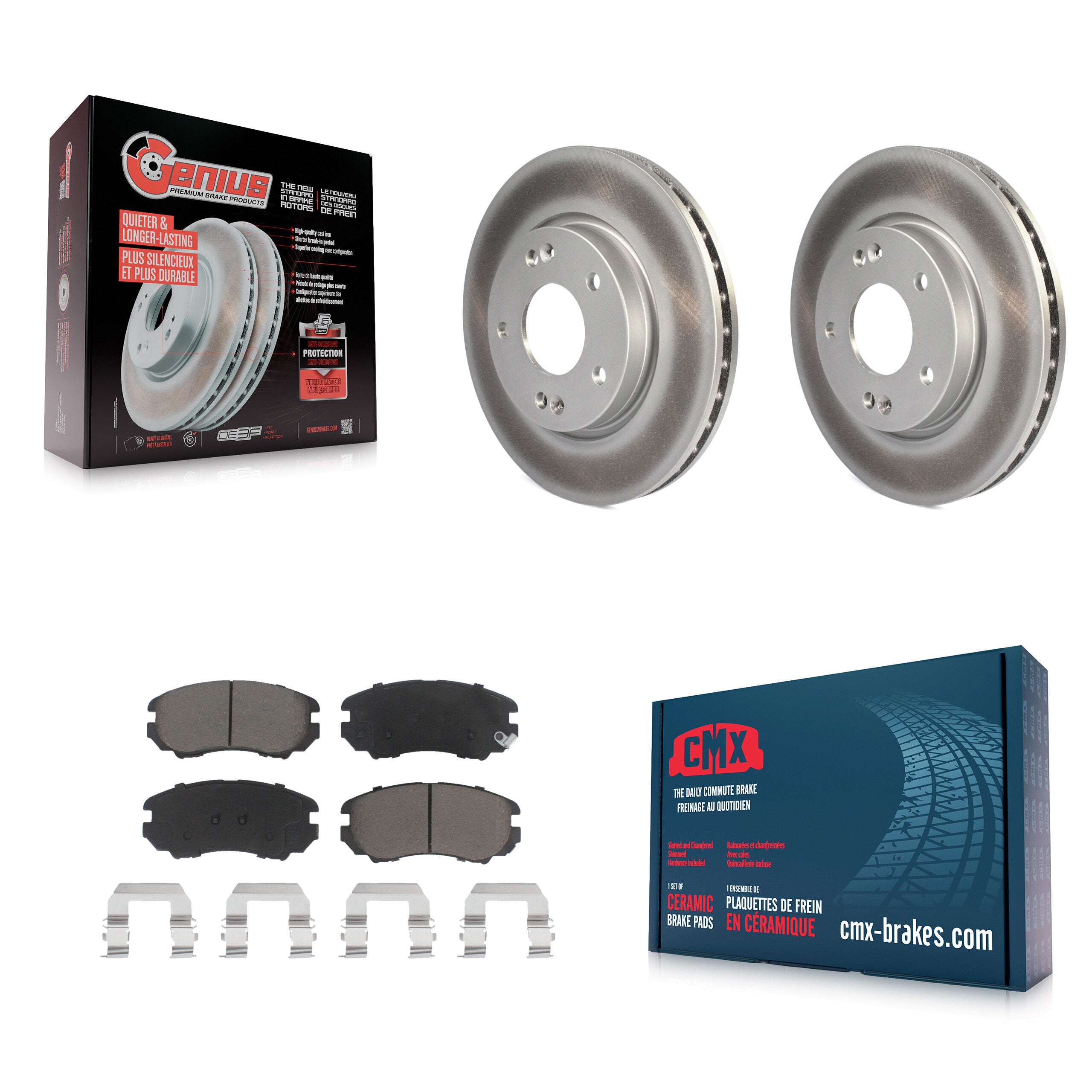 Transit Auto KGC-100365 Disc Brake Kit for 2007-2010 Hyundai Elantra - Front