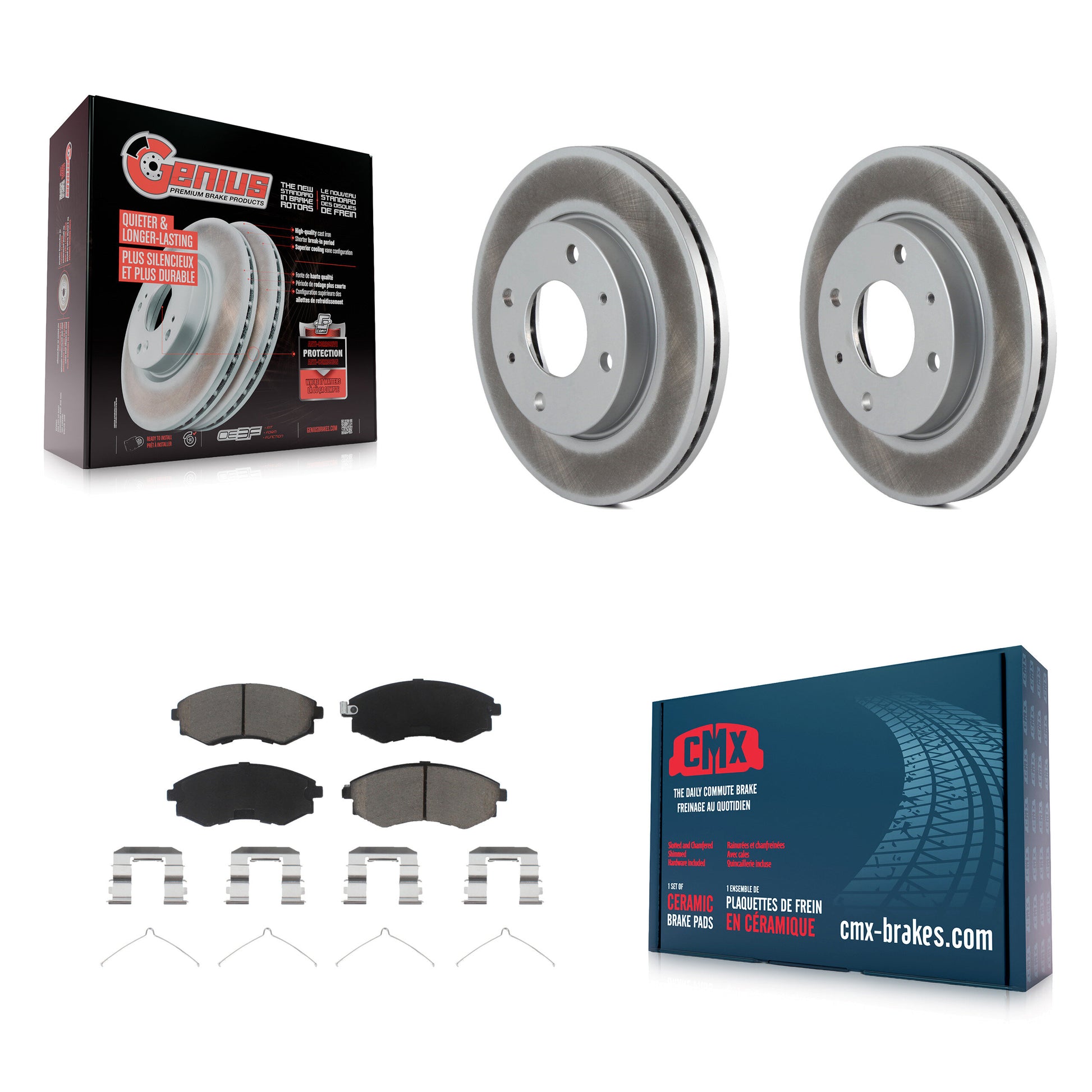 Transit Auto KGC-100370 Disc Brake Kit for 2001-2006 Hyundai Elantra, Kia Magentis and More - Front