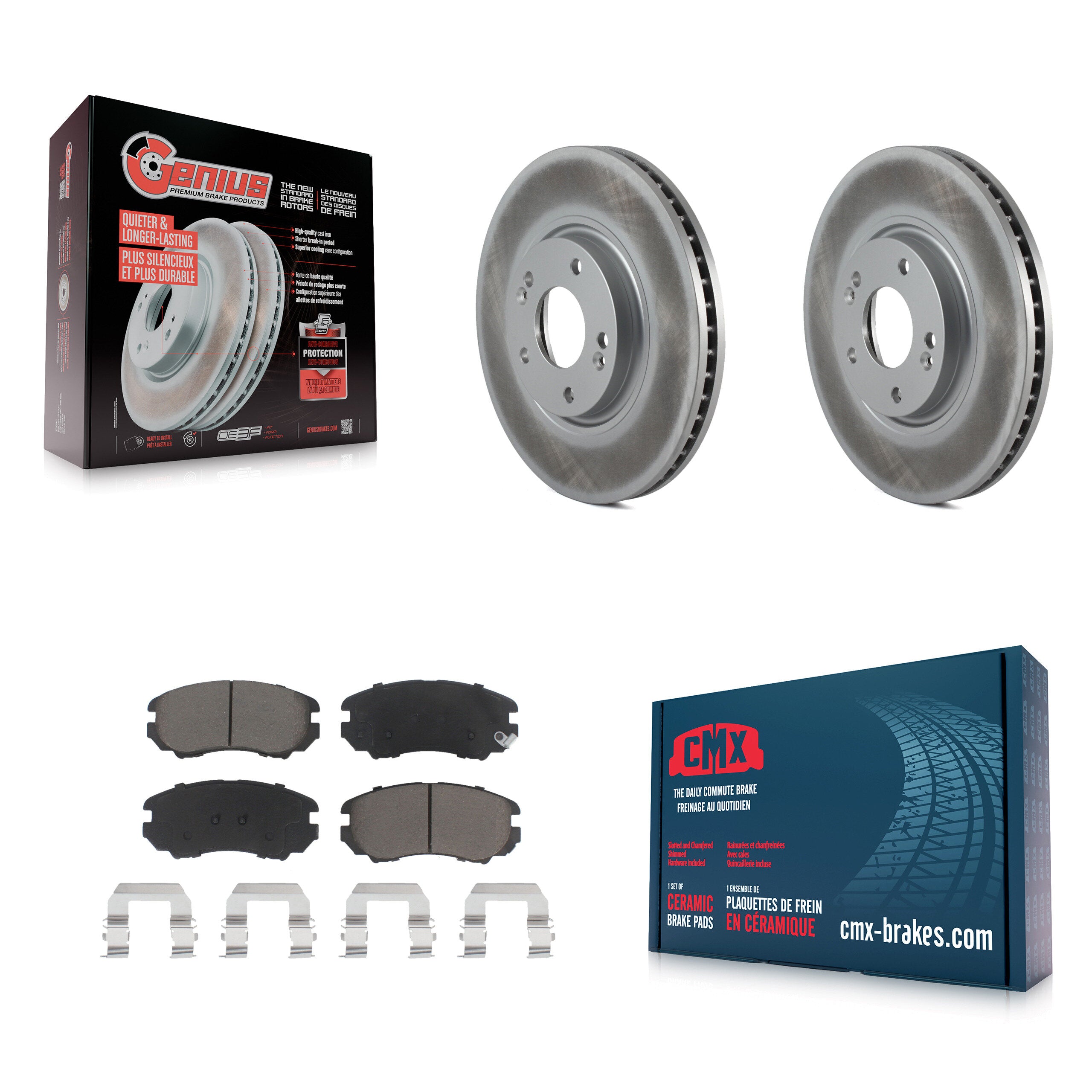 Transit Auto KGC-100373 Disc Brake Kit for 2006-2011 Kia Amanti, Hyundai Azera - Front