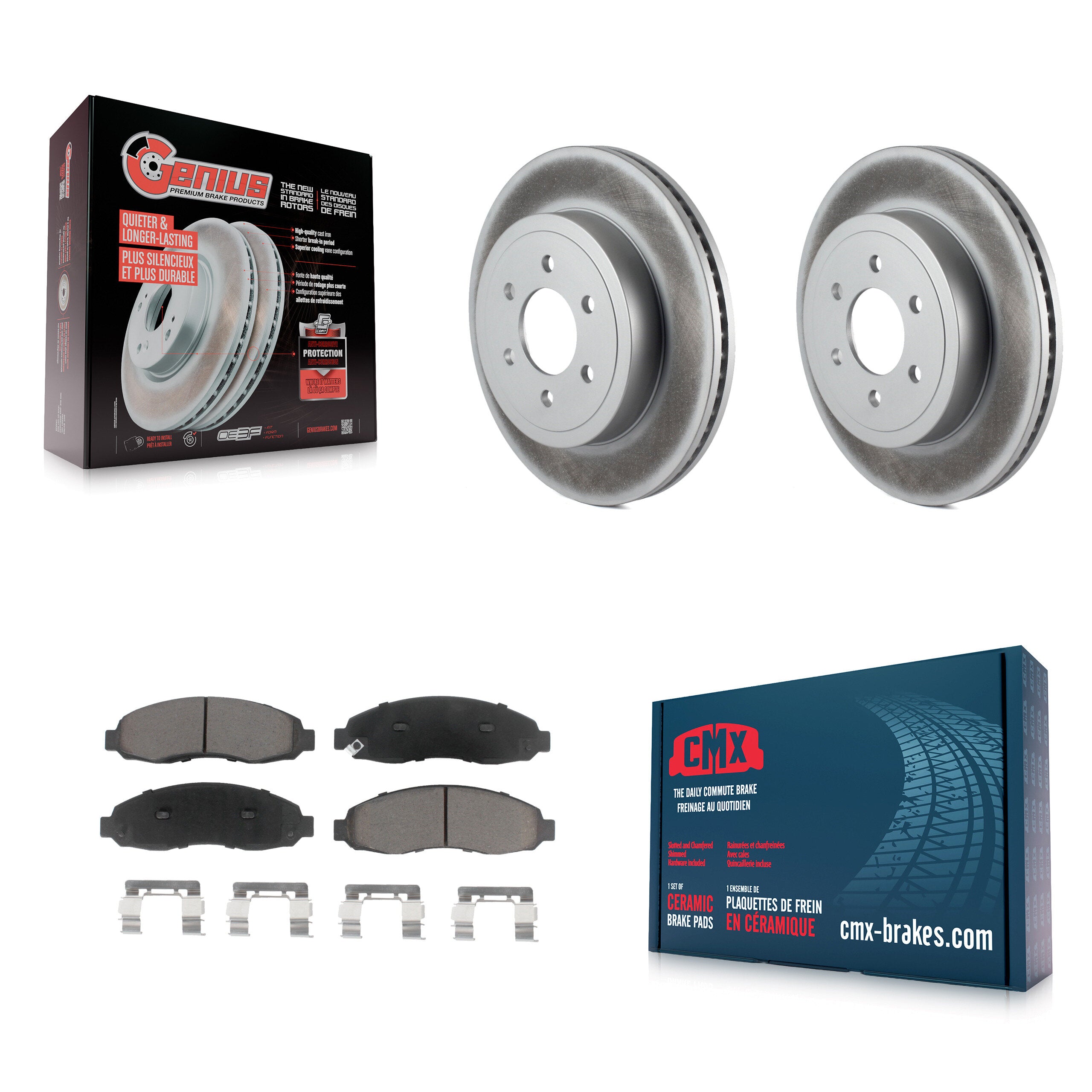 Transit Auto KGC-100378 Disc Brake Kit for 2003-2004 Dodge Dakota - Front