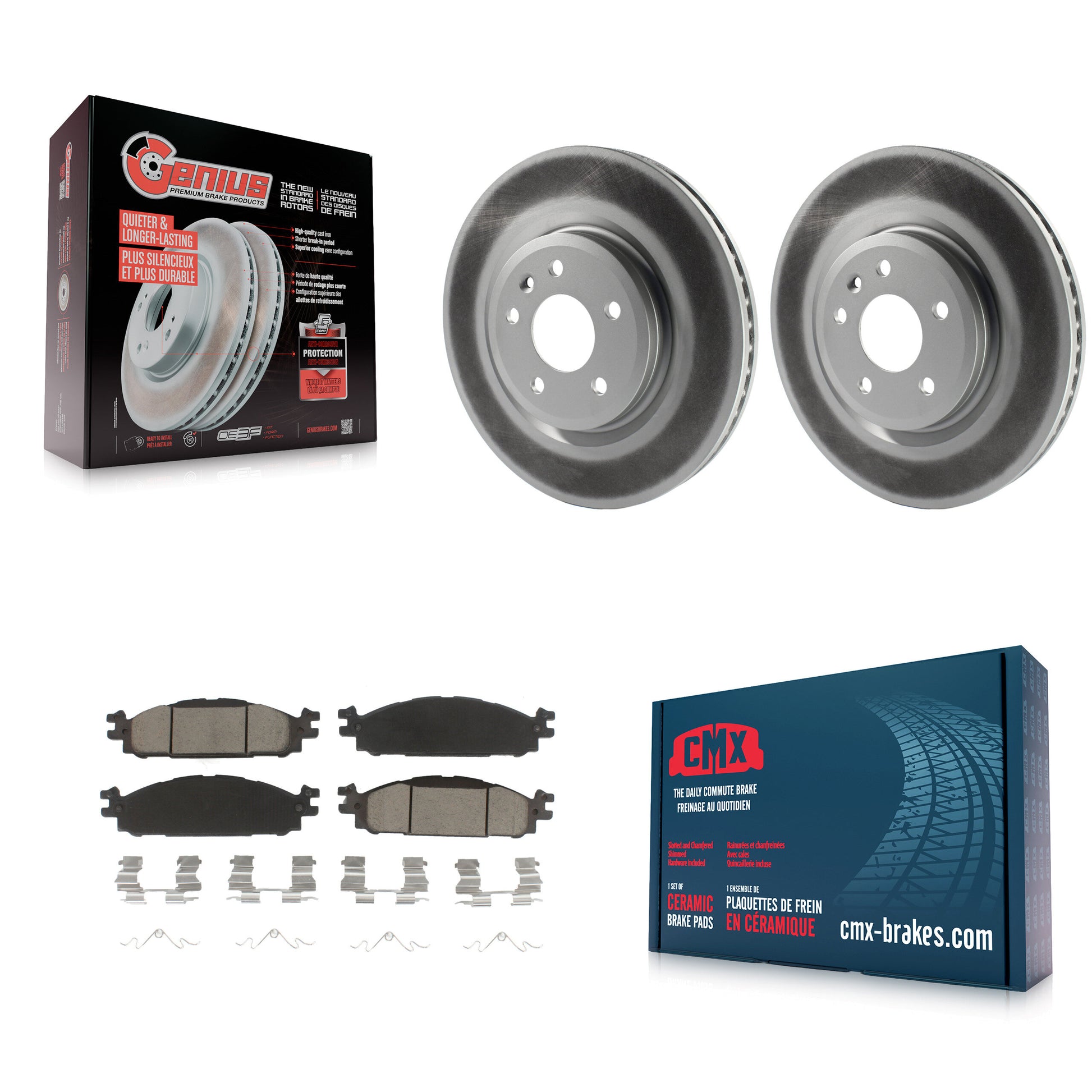 Transit Auto KGC-100379 Disc Brake Kit for 2009-2019 Ford Explorer, Ford Flex and More - Front