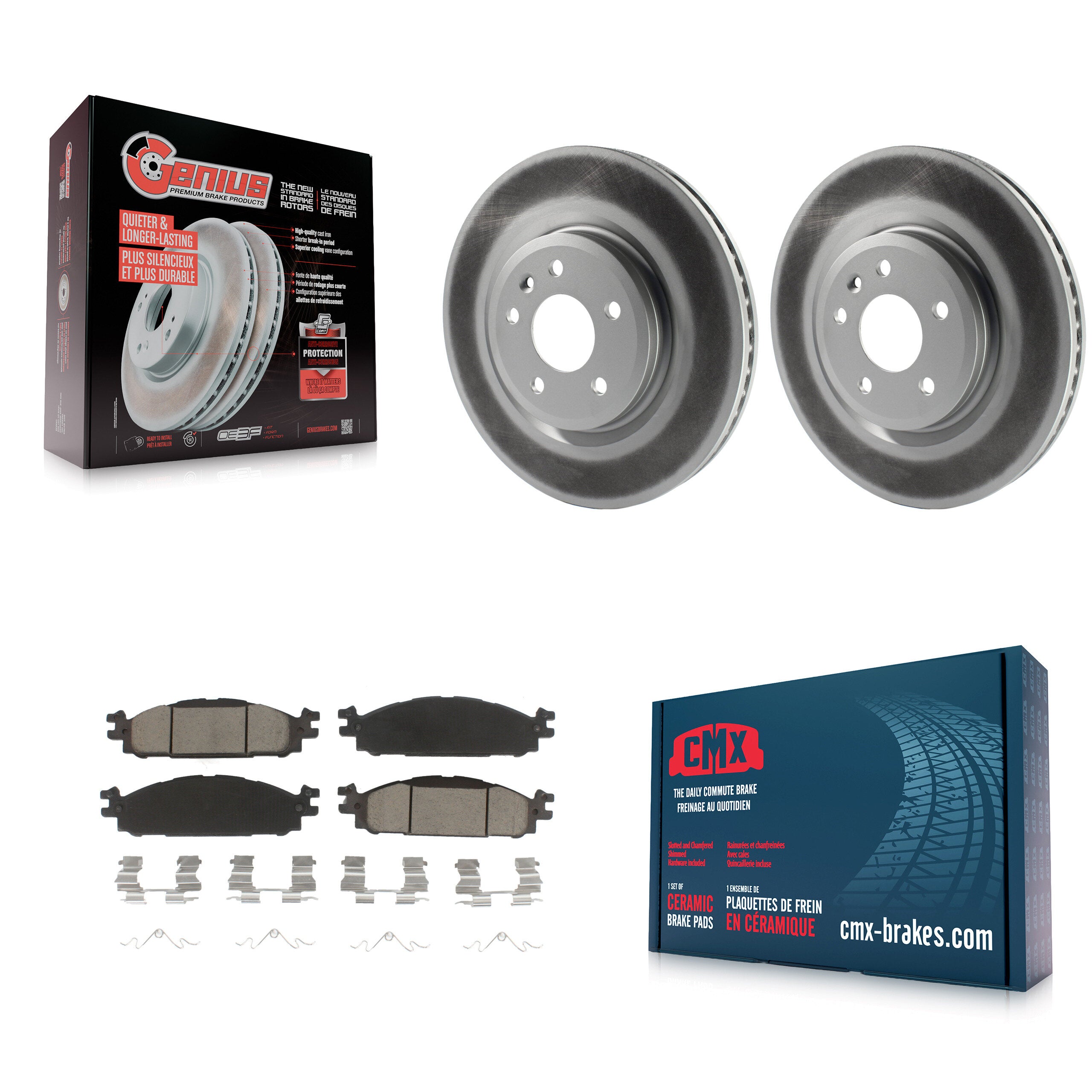 Transit Auto KGC-100379 Disc Brake Kit for 2009-2019 Ford Explorer, Ford Flex and More - Front