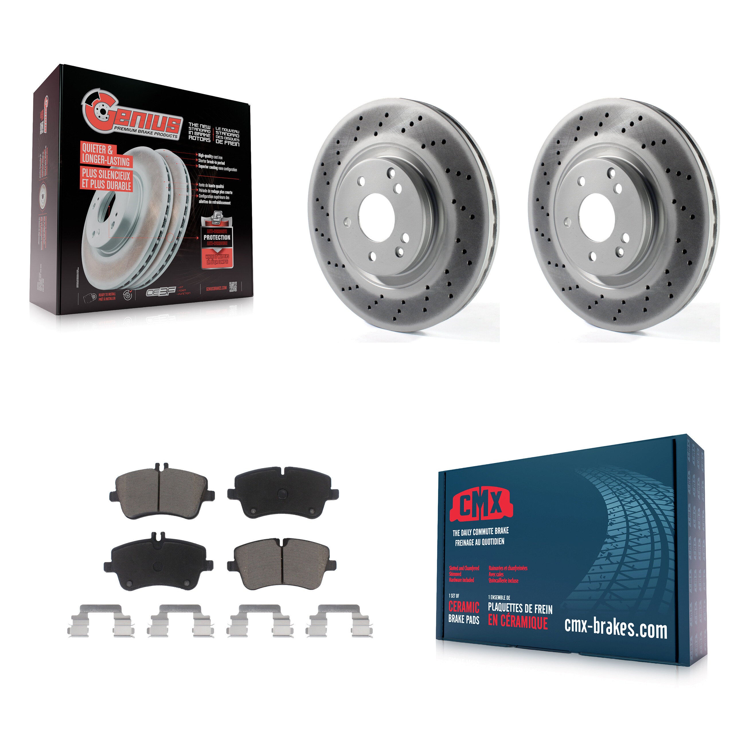 Transit Auto KGC-100389 Disc Brake Kit for 2004 Mercedes-Benz C320 - Front