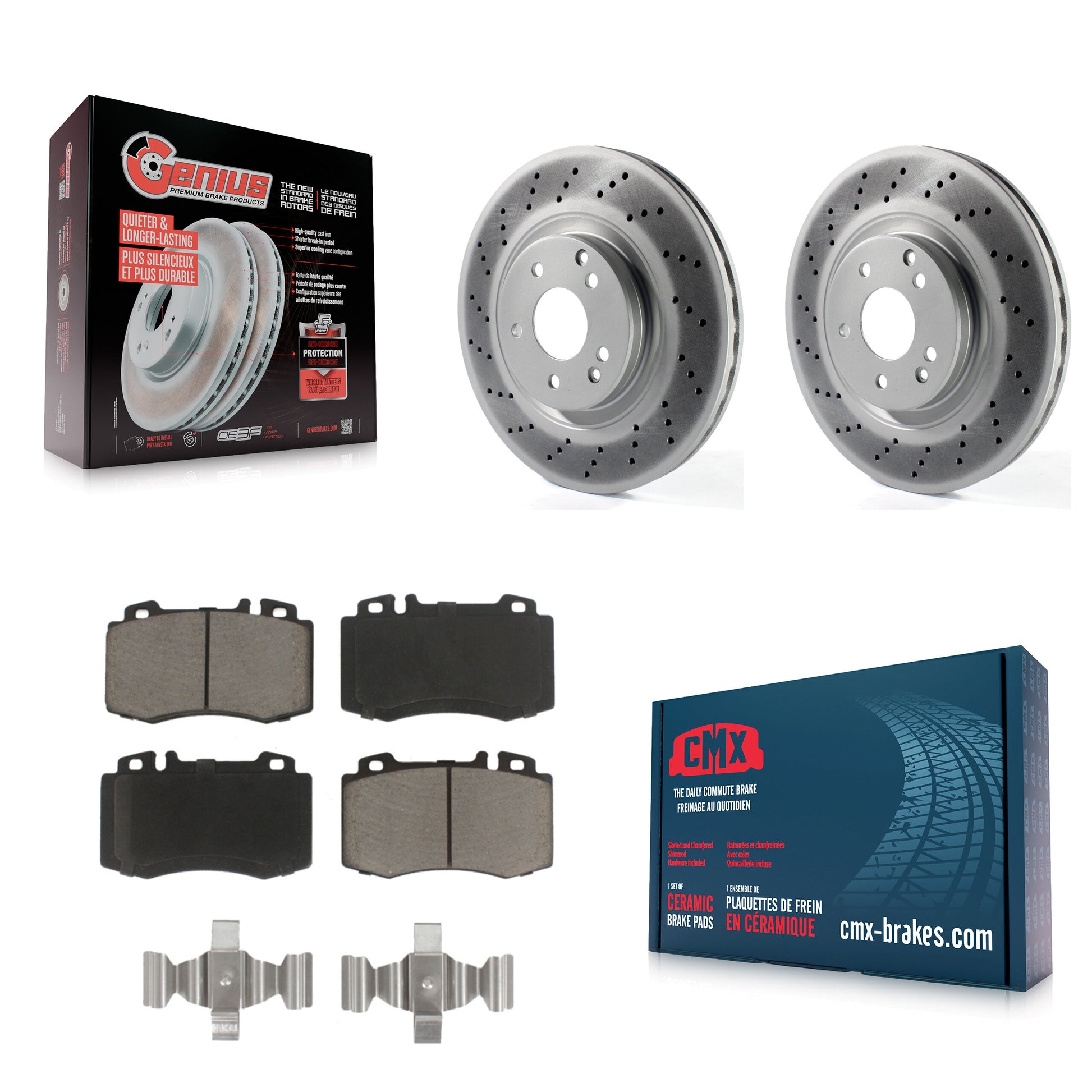 Transit Auto KGC-100391 Disc Brake Kit for 2003-2006 Mercedes-Benz SLK350, Mercedes-Benz C230, Mercedes-Benz C320 - Front