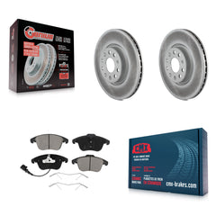 Transit Auto KGC-100410 Disc Brake Kit for 2009-2020 Volkswagen Tiguan Limited, Audi Q3 and More - Front