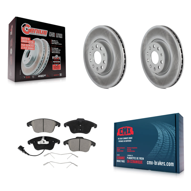 Transit Auto KGC-100410 Disc Brake Kit for 2009-2020 Volkswagen Tiguan Limited, Audi Q3 and More - Front