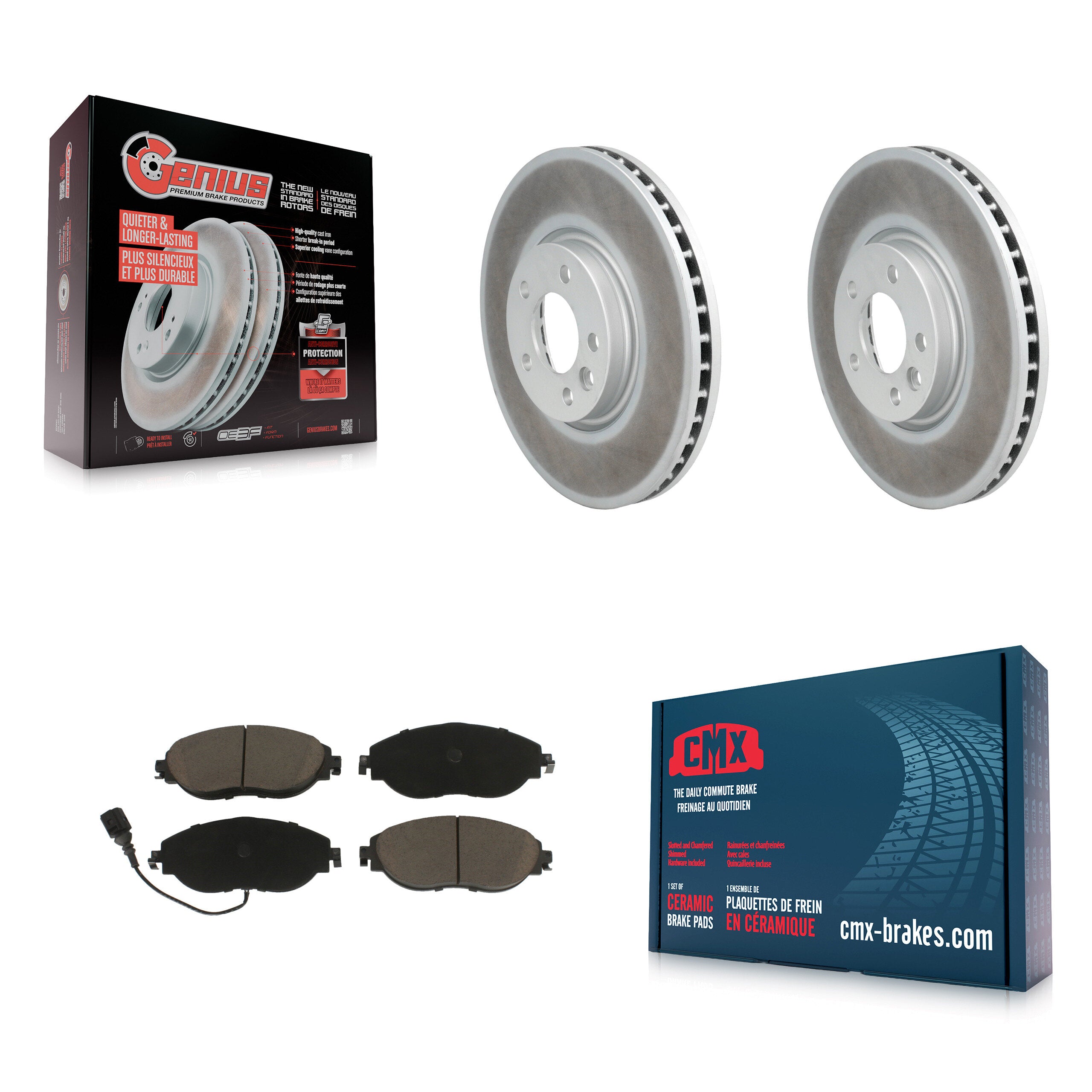 Transit Auto KGC-100413 Disc Brake Kit for 2013-2016 Volkswagen CC - Front