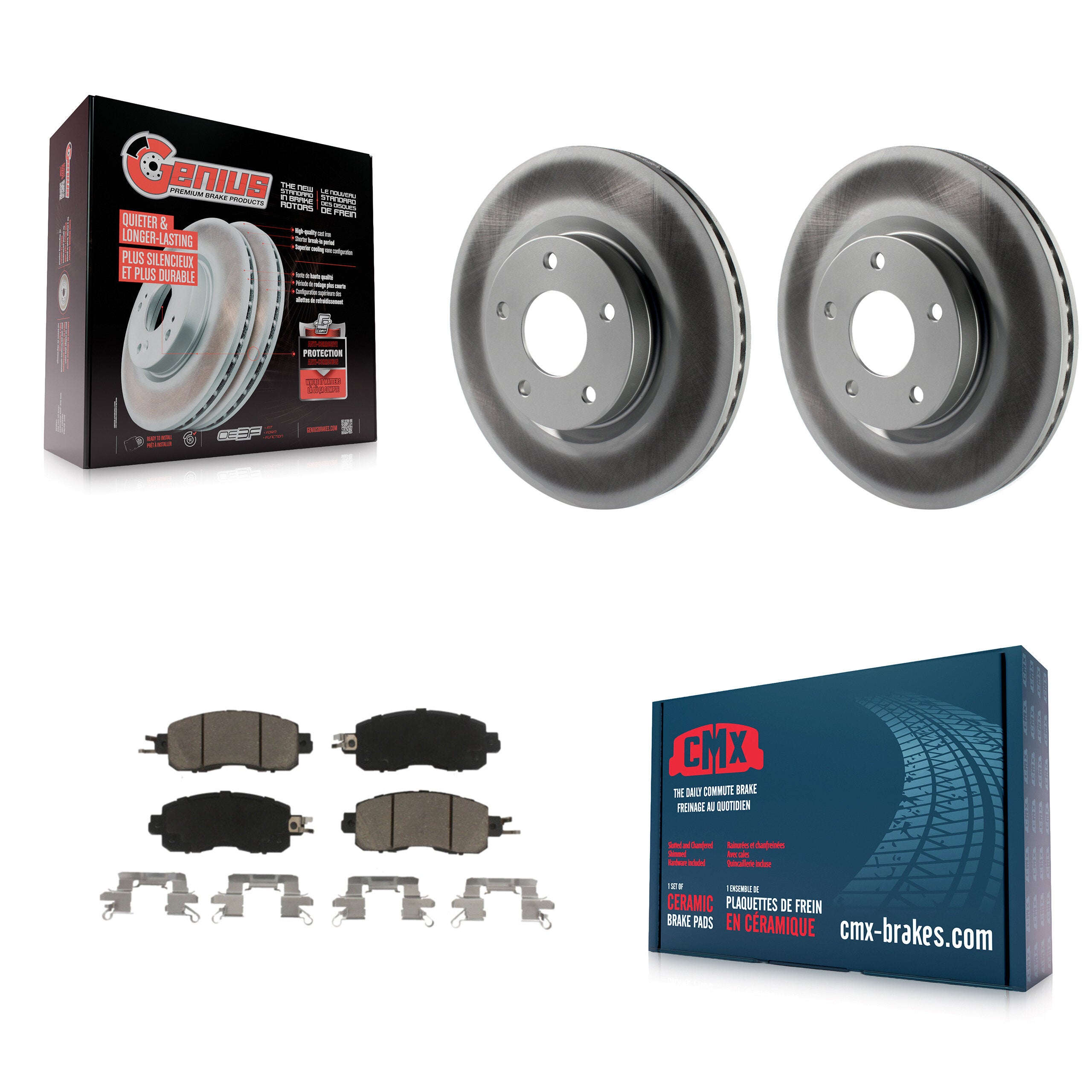 Transit Auto KGC-100424 Disc Brake Kit for 2013-2024 Nissan Altima - Front