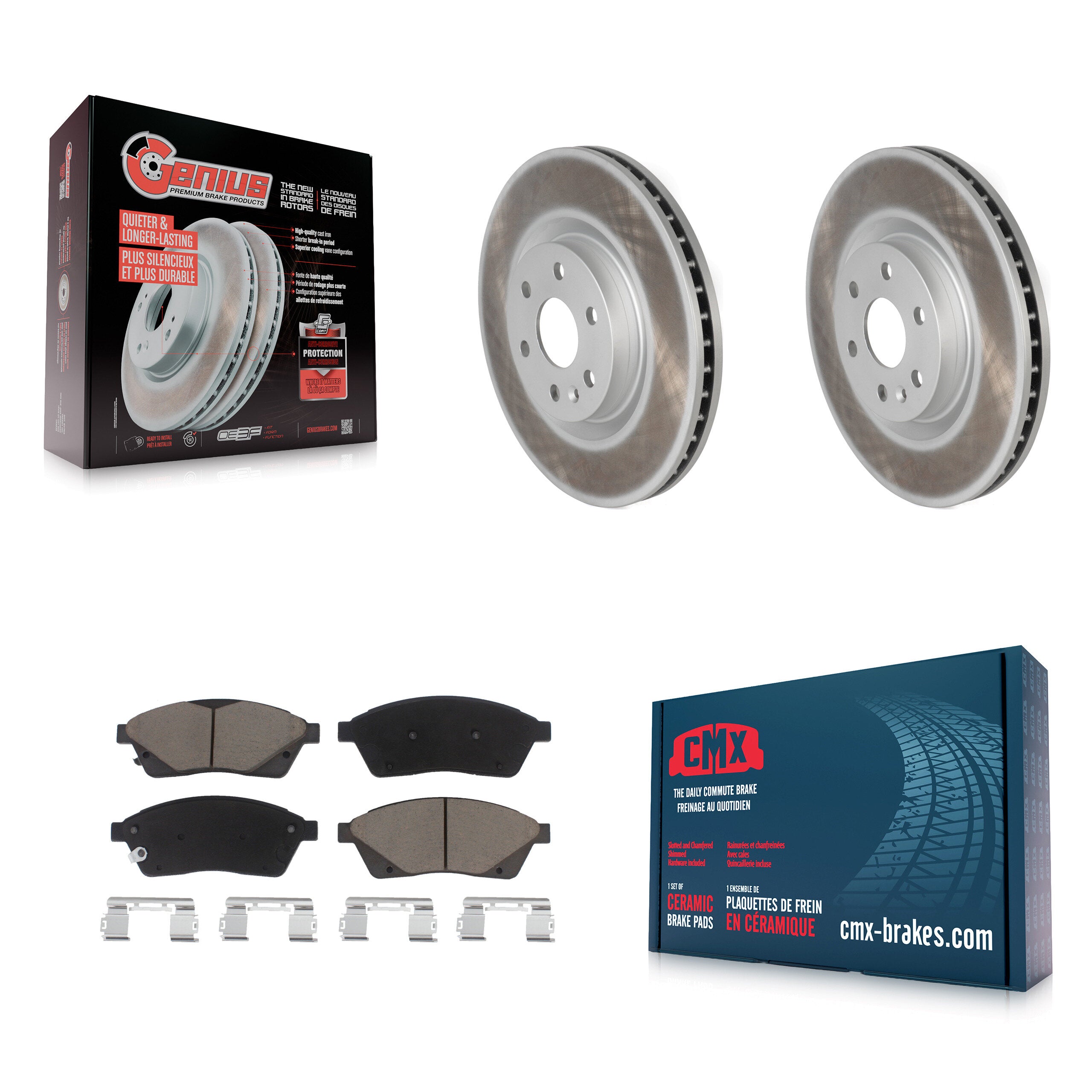 Transit Auto KGC-100426 Disc Brake Kit for 2010-2016 Saab 9-4X, Cadillac SRX - Front