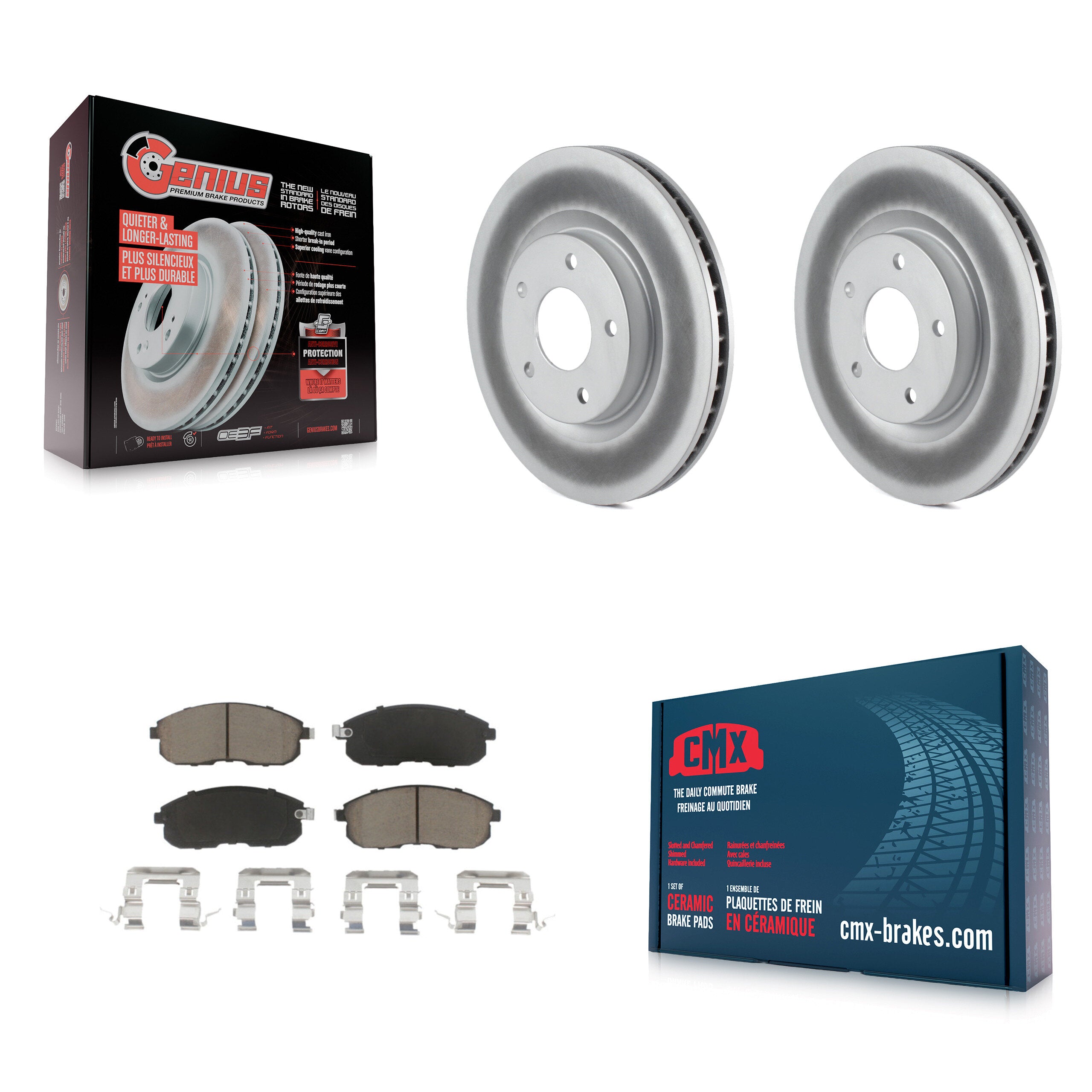 Transit Auto KGC-100433 Disc Brake Kit for 2007-2012 Nissan Sentra - Front